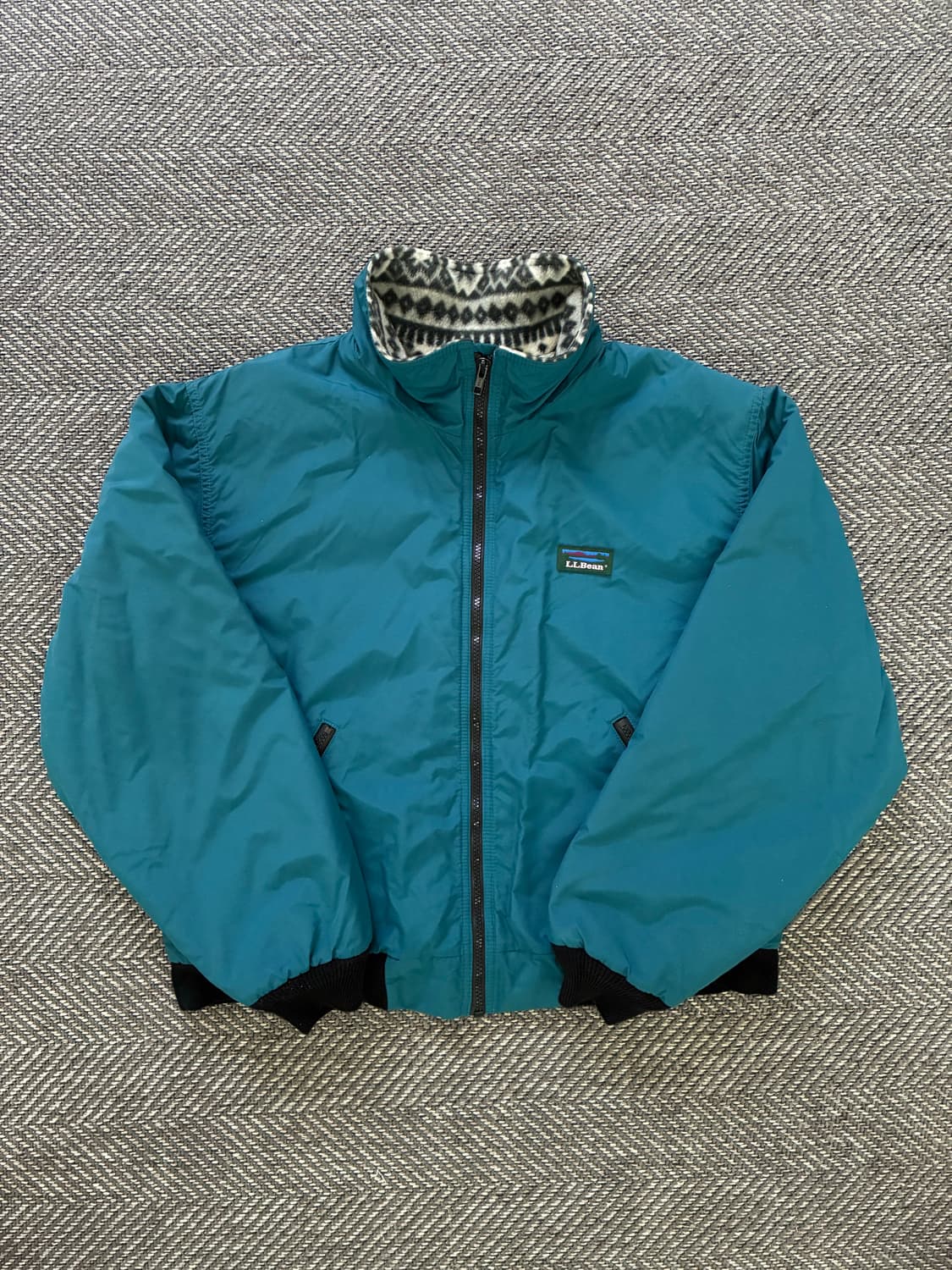 90‘s L.L.Bean Warm up Jacket (aztec) 상품이미지1