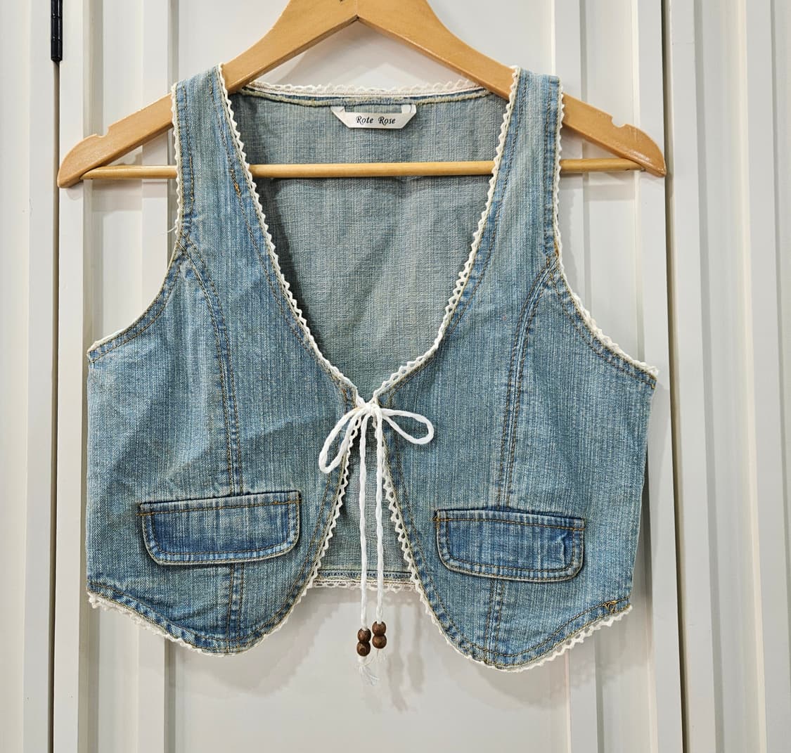 데님 레이스 베스트 상품이미지2