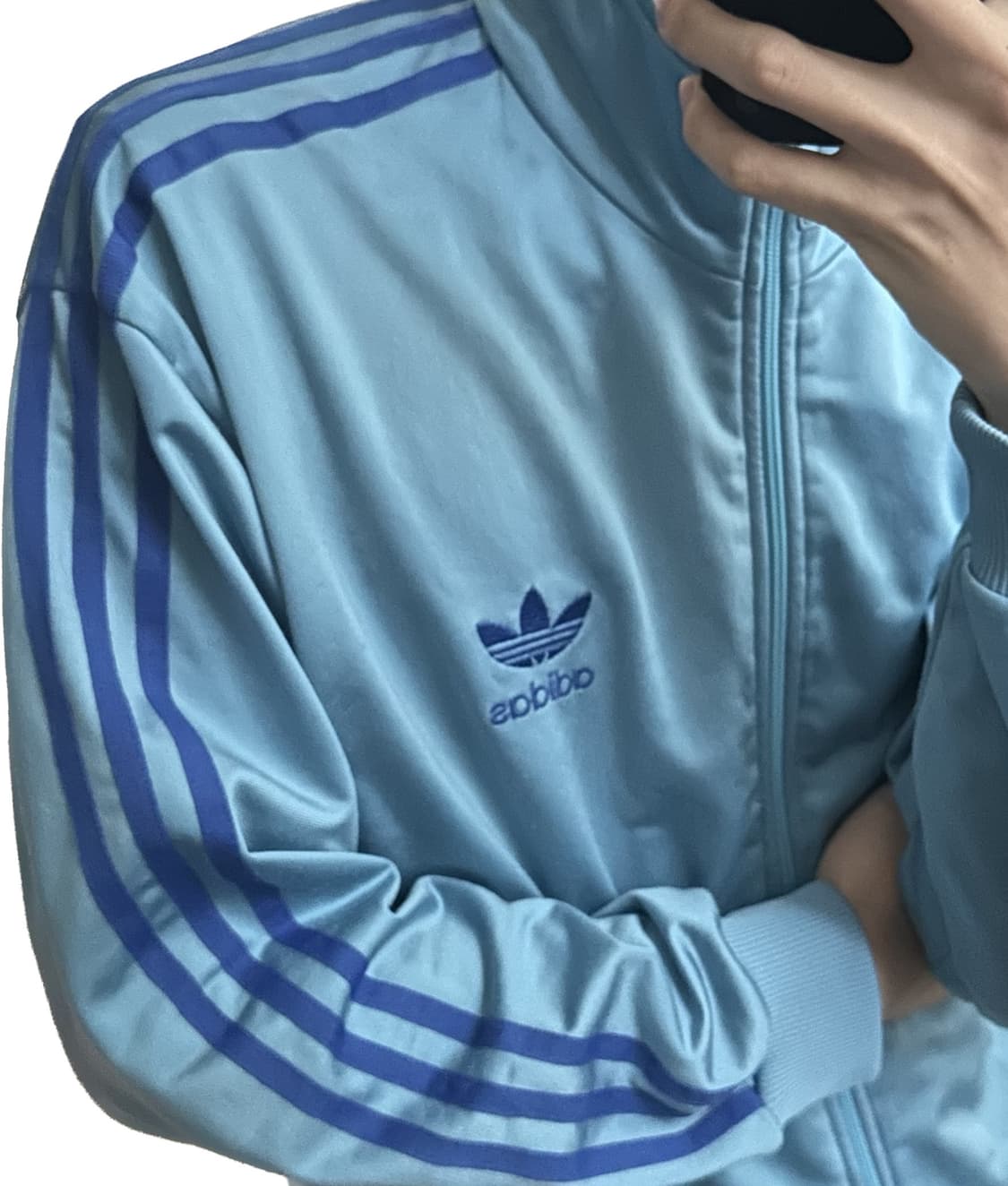 극희귀 아디다스 90s 올드스쿨 비비드 블루져지 상품이미지4