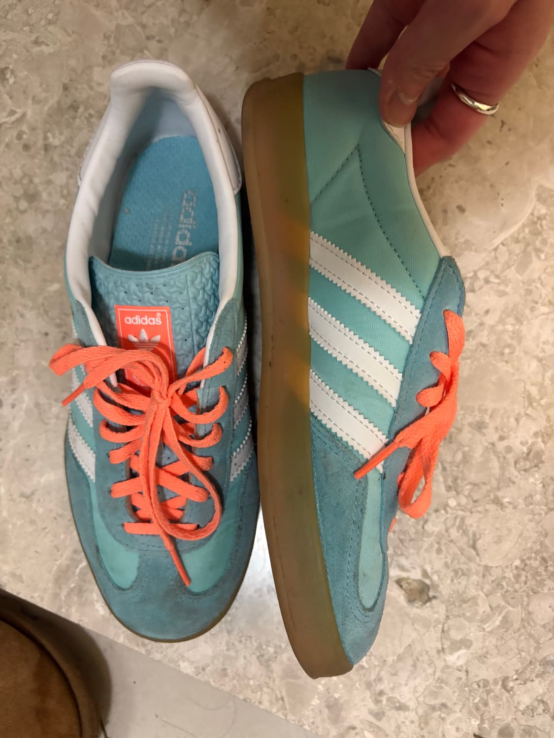 아디다스 가젤 인도어 프리러브 블루 화이트 상품이미지2