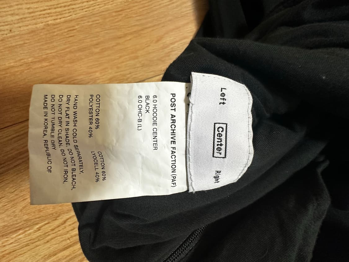 paf 6.0 Hoodie center black 상품이미지4