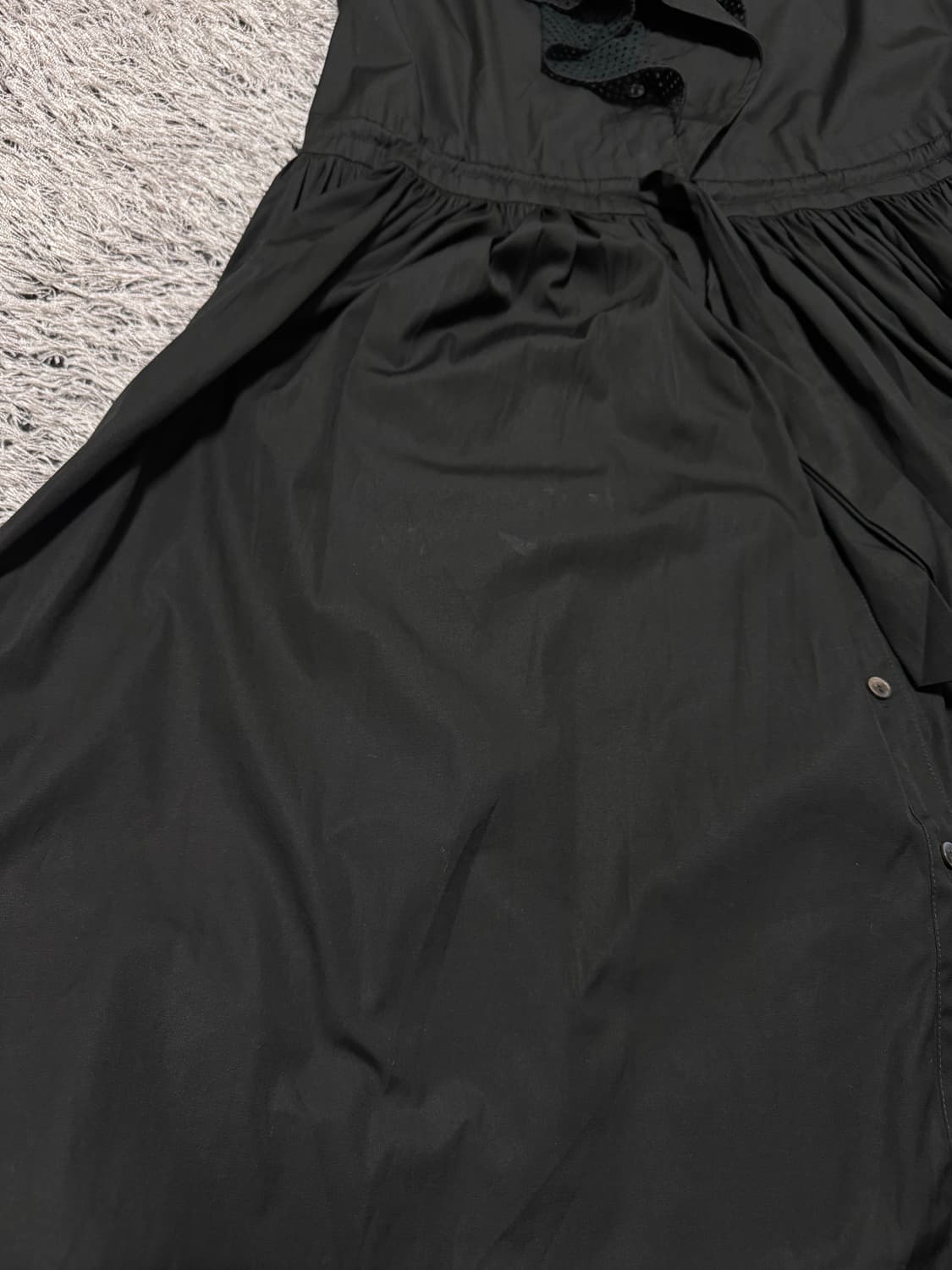 LANVIN 랑방 블랙 러플 원피스 36 상품이미지6