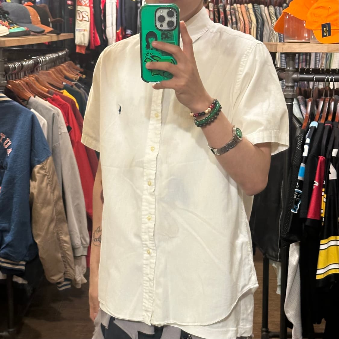 [HI] 폴로 랄프로렌 반팔 셔츠 화이트 상품이미지3