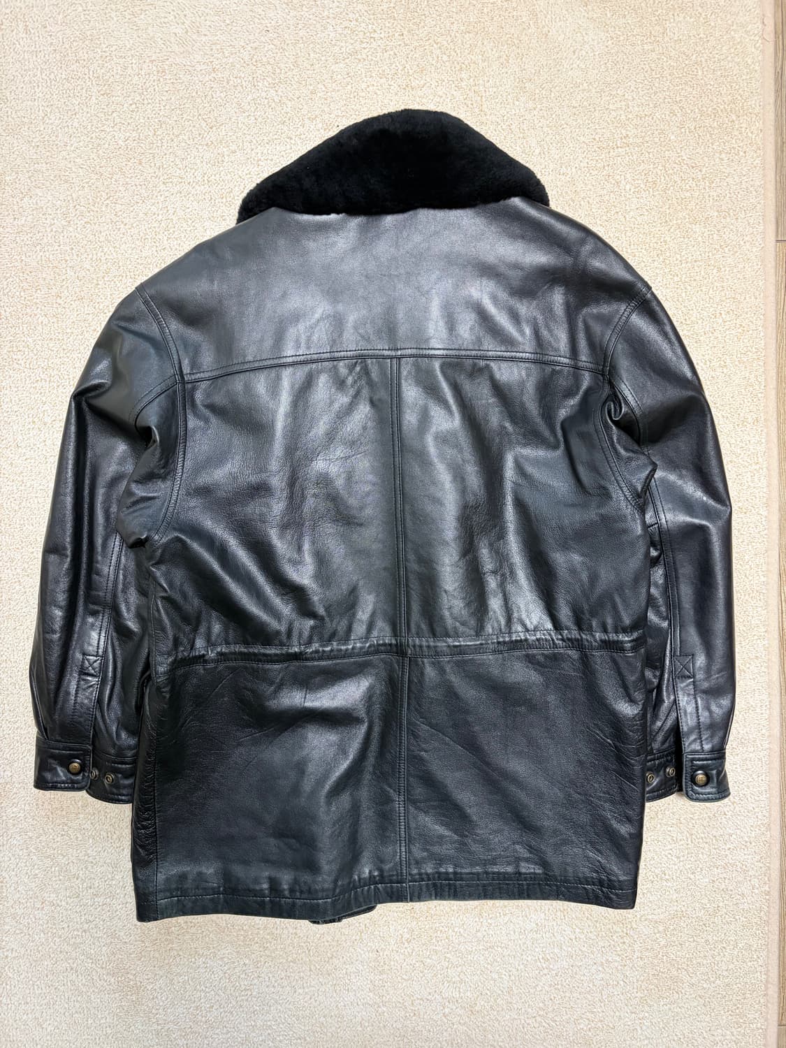 L) 00s 빈티지 램스킨 양가죽 필드자켓 상품이미지7