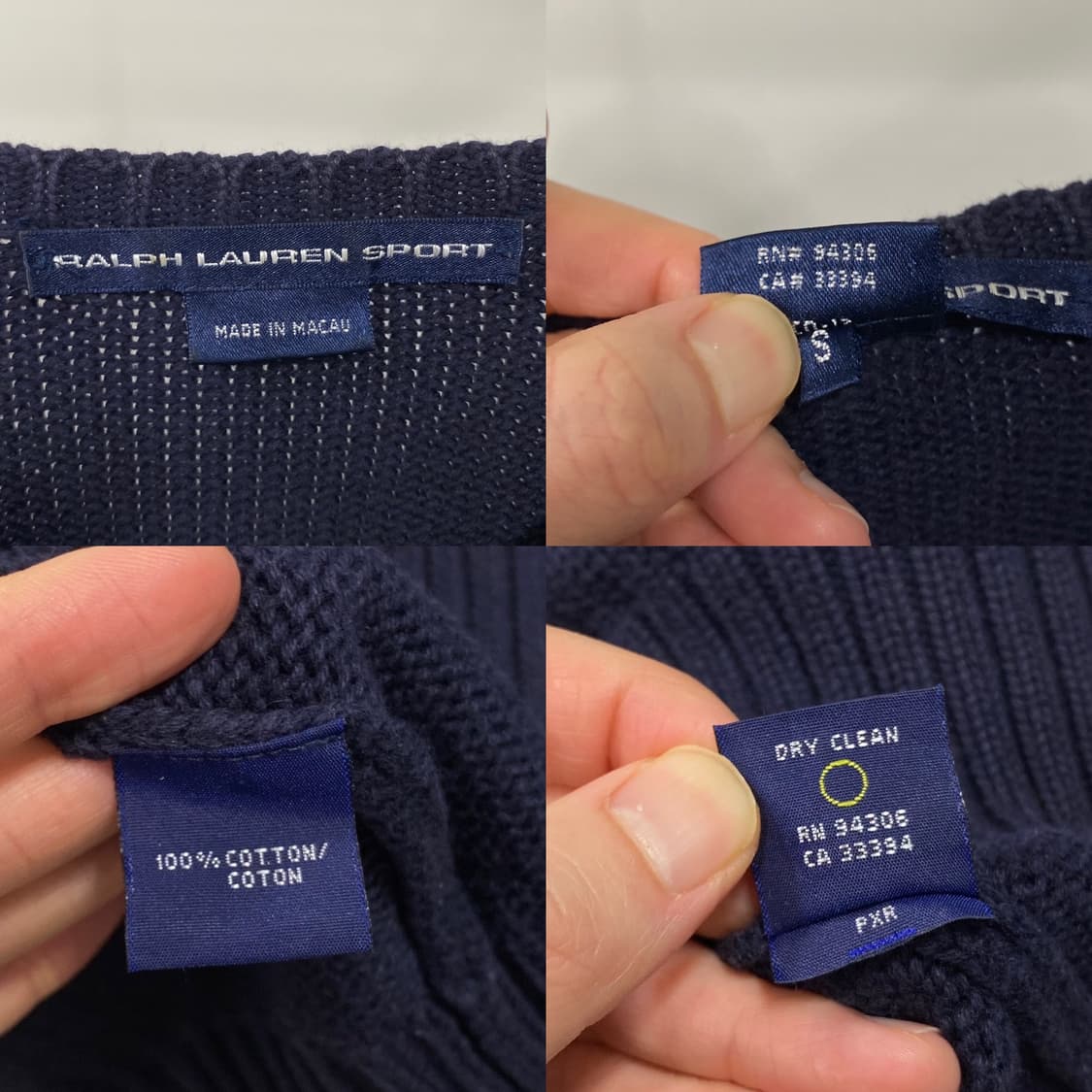 폴로 랄프로렌 코튼 브이넥 니트 상품이미지5