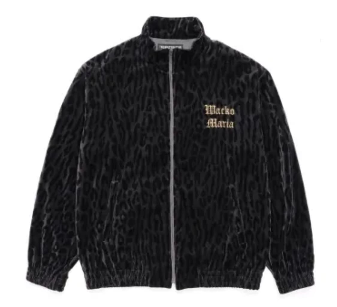 와코 마리아 레오파드 벨벳 트랙탑 상품이미지1