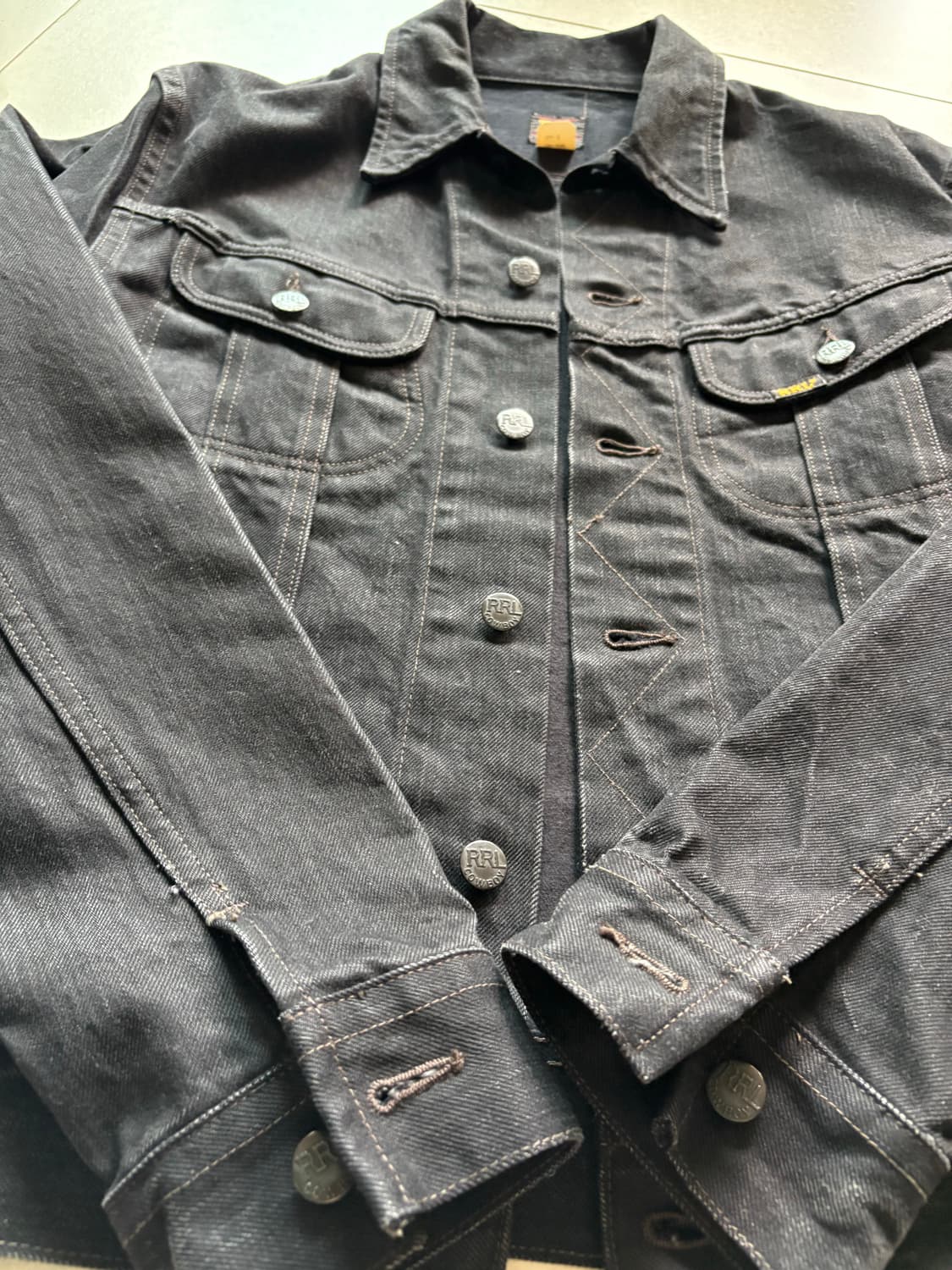 RRL lot271 블랙데님자켓 M 상품이미지4