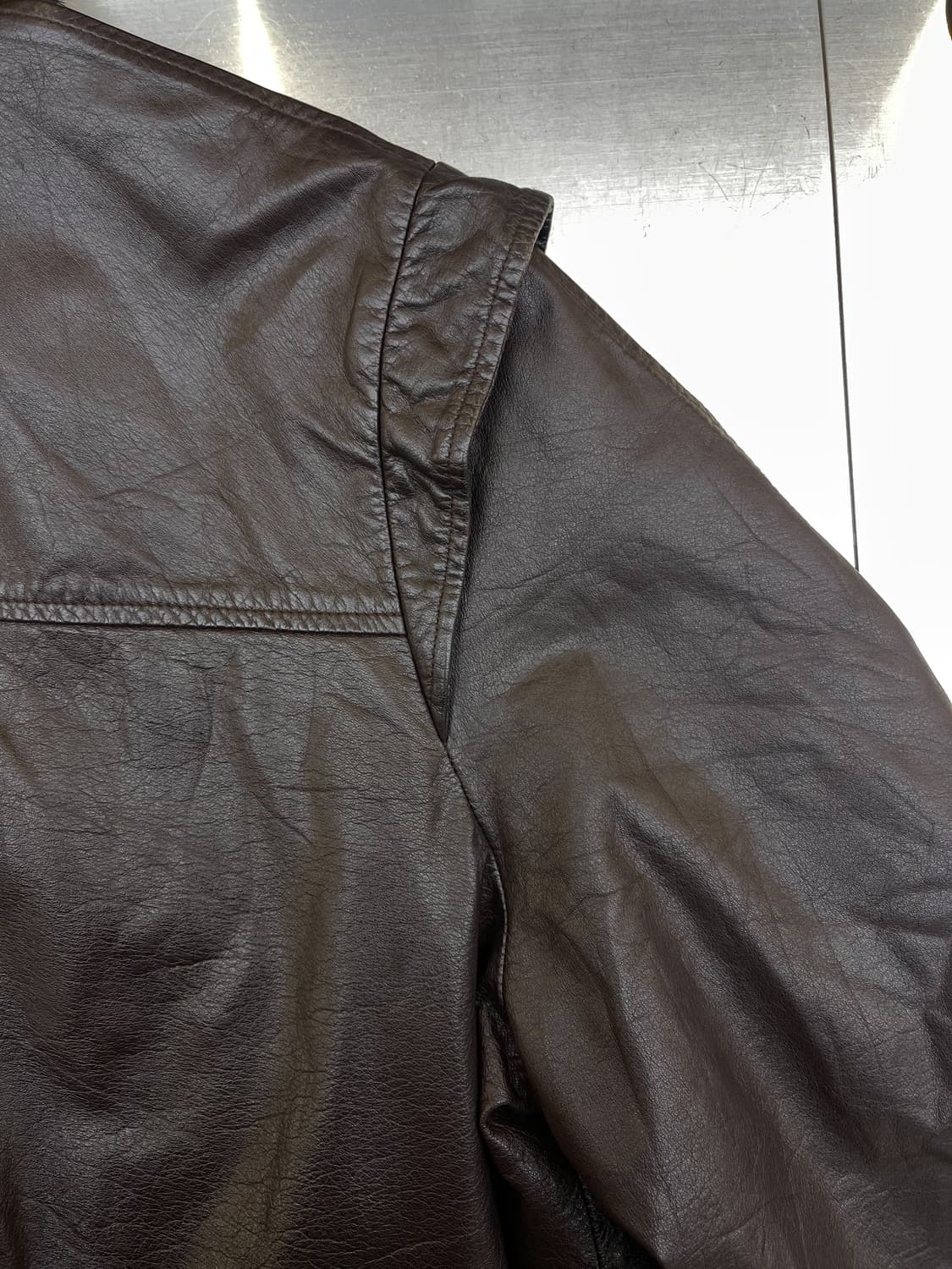 빈티지 리버시블 밍크 퍼 레더 자켓 상품이미지8