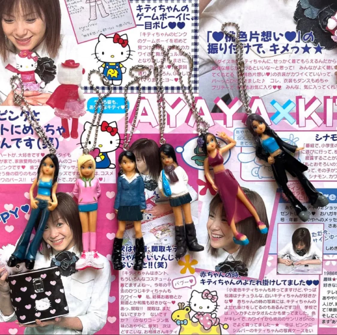 [고전] 빈티지 네오리카 걸즈 갸루 키링 6종 상품이미지2