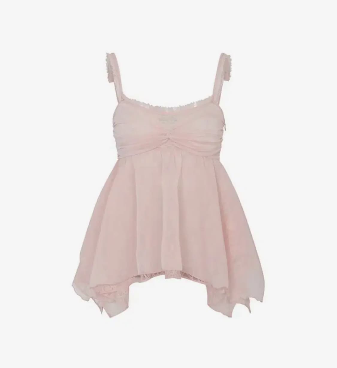 [새상품,품절상품] 페인오어플레져 셔링 탑 핑크 정가 이하에 팔아요🎀 상품이미지4