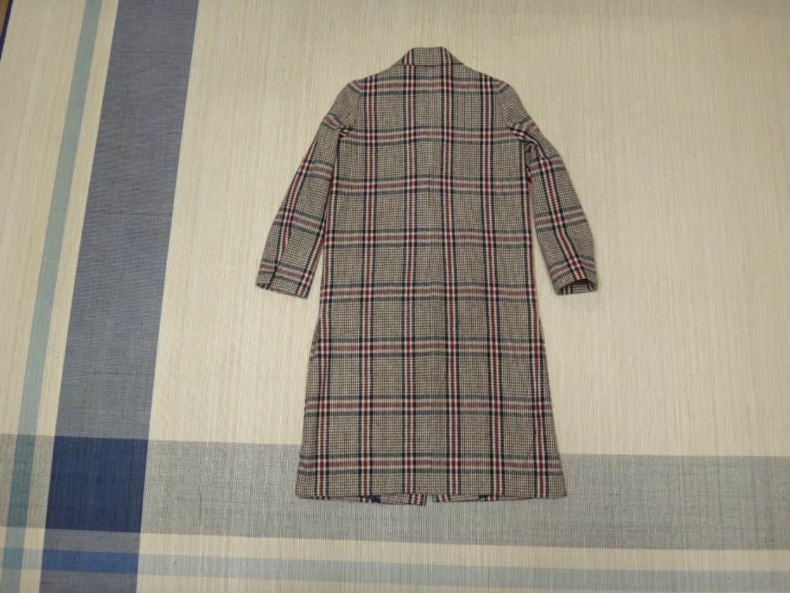 (55size) 잇미샤 울 체크 브라운 코트ITIBYHC991 상품이미지2