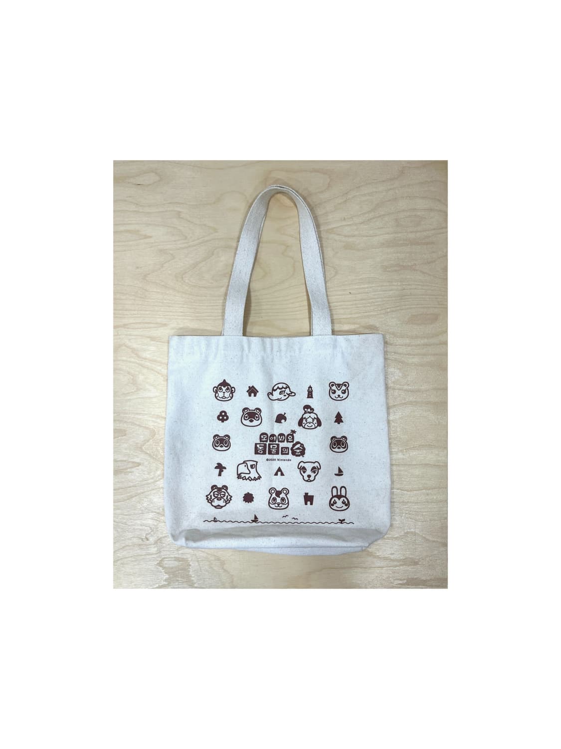 빈티지 모여봐요 동물의 숲 에코백 상품이미지2