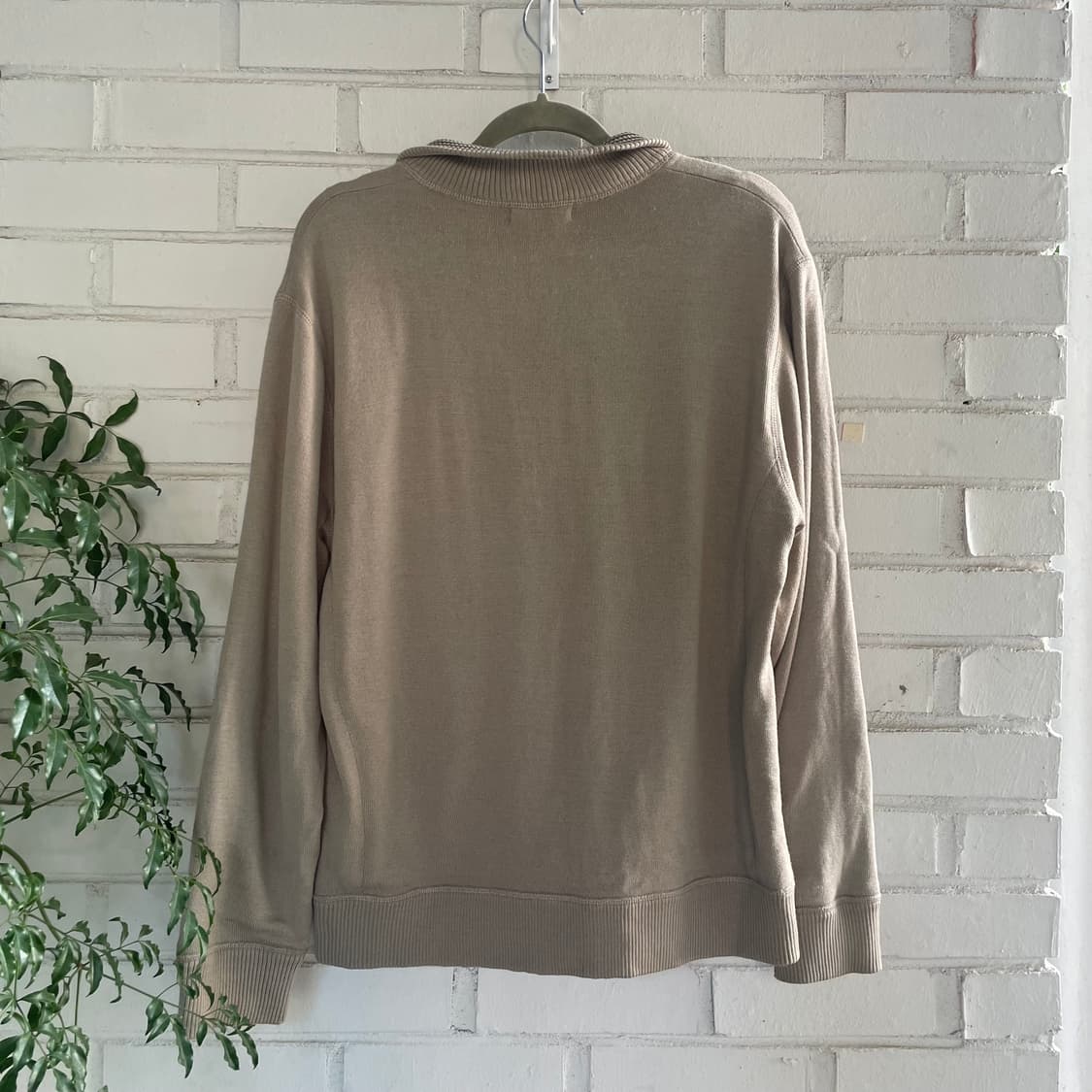 버버리 뮤트브라운 니트집업 상품이미지6