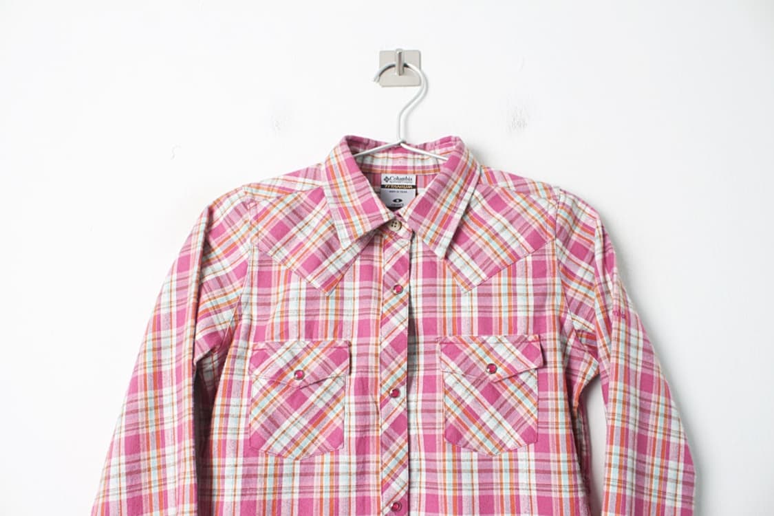 콜롬비아 우먼 체크셔츠 상품이미지2