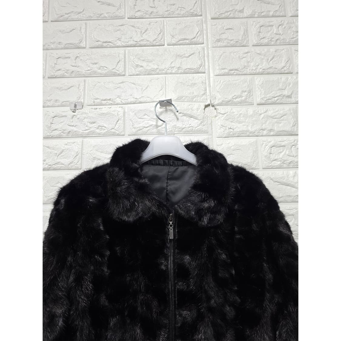 택포) 밍크 100% 블랙 자켓 M 상품이미지3