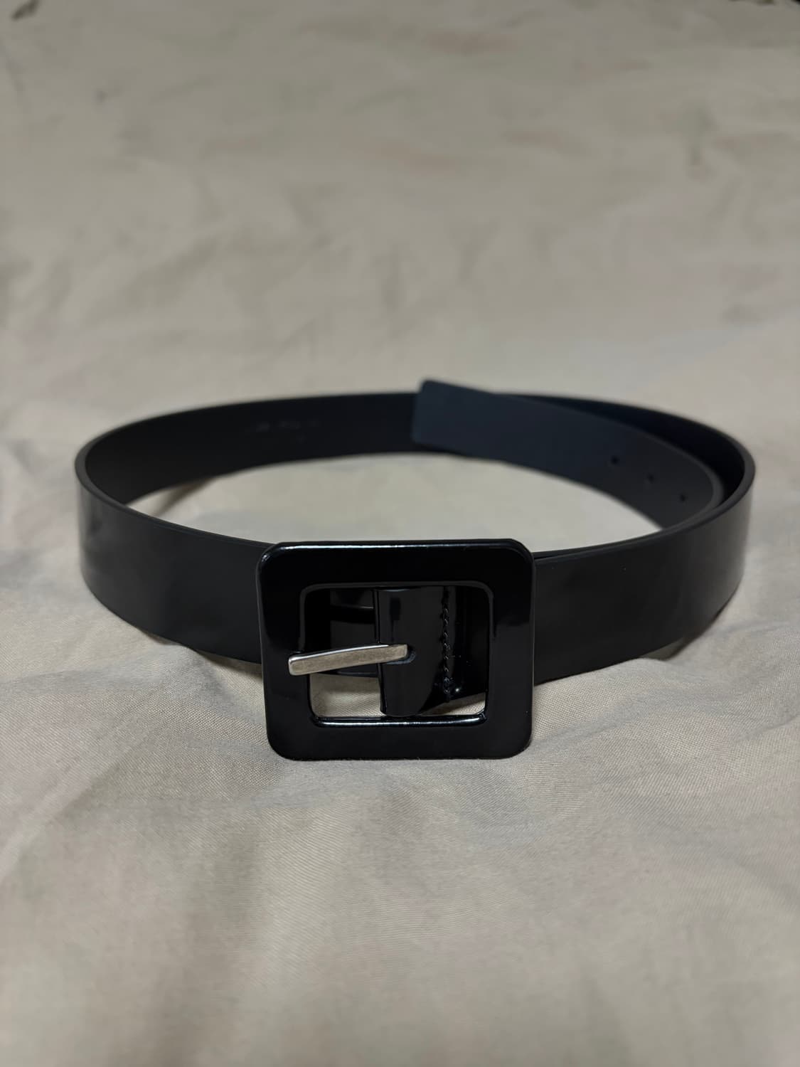 생로랑 / 블랙 스퀘어 벨트 / 85cm 상품이미지6