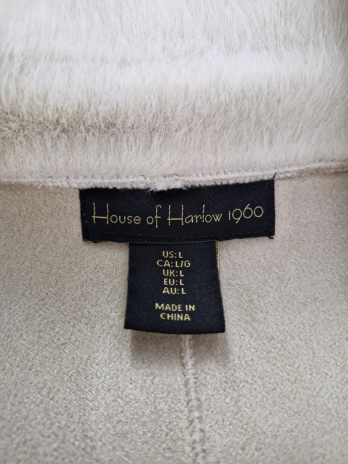 House of Harlow 1960 페이크퍼 코트 아이보리 상품이미지8