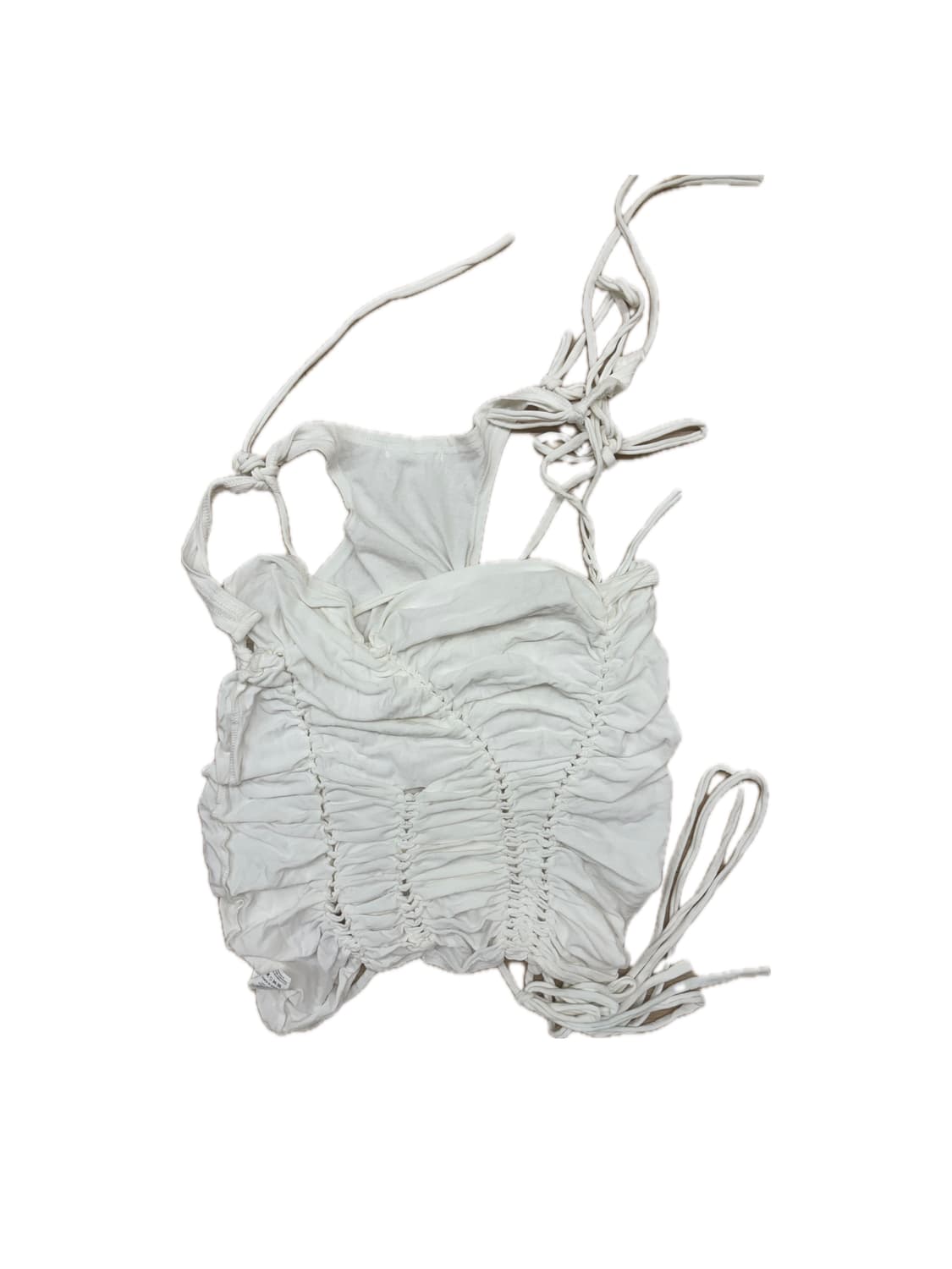 나체 셔링 슬리브리스 아이보리 판매 상품이미지3