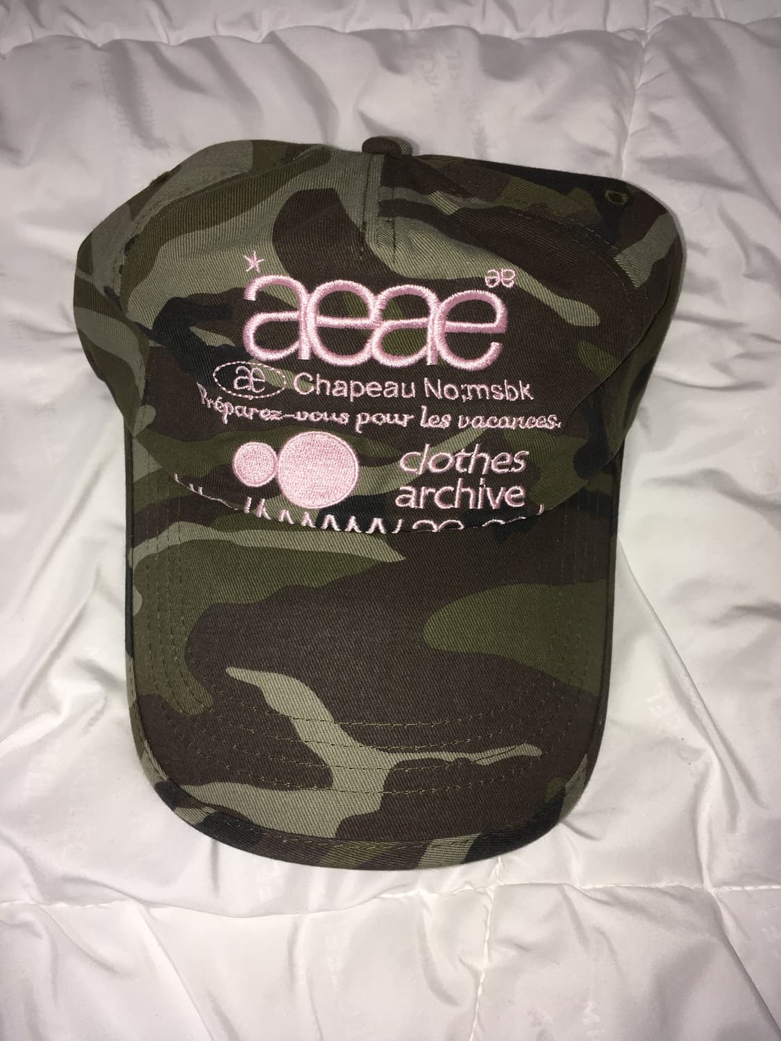 WEB LOGO CAMO 5 PANNEL CAP - [GREEN] 상품이미지1