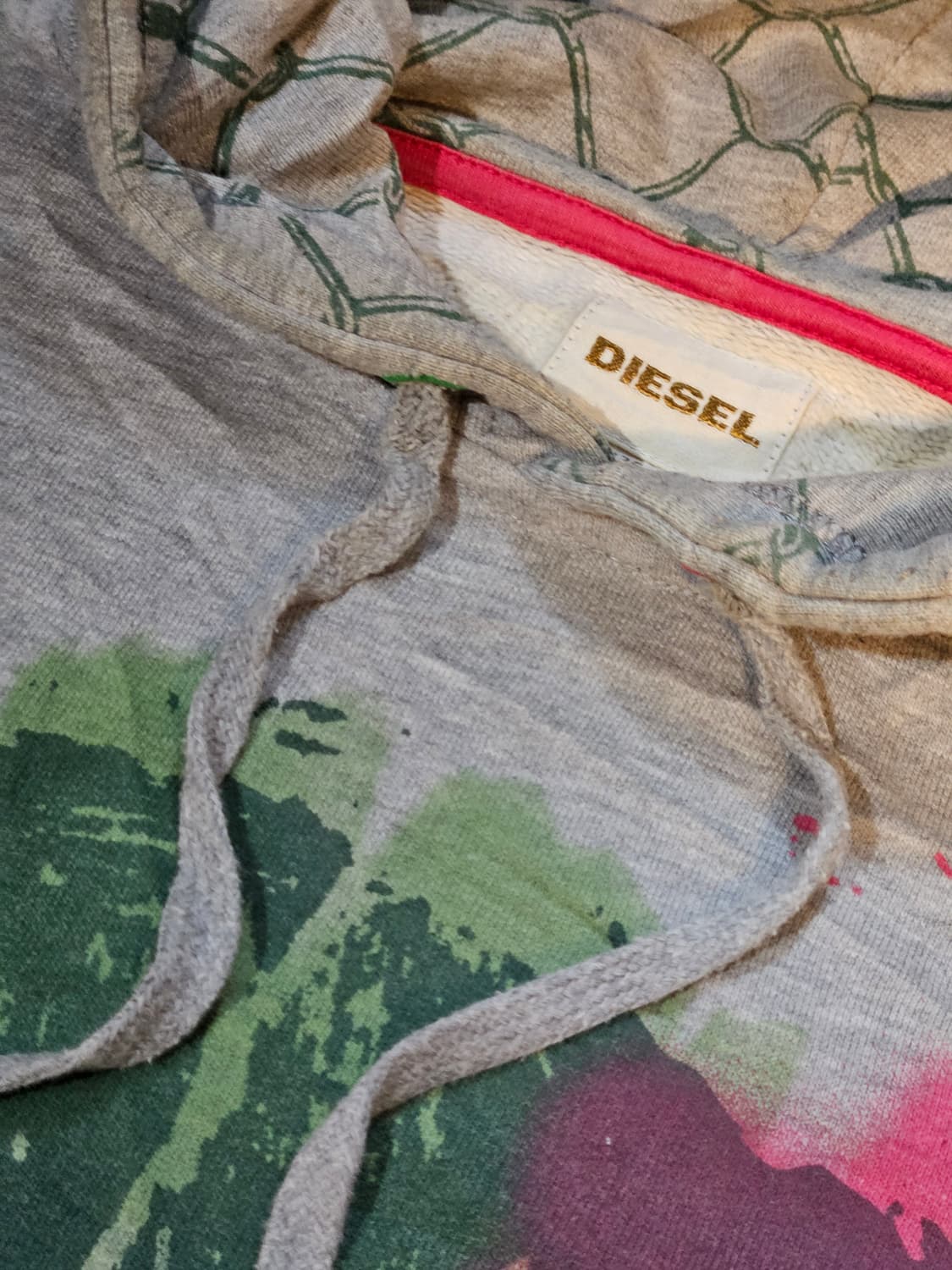 DIESEL 디젤 그래픽 후드티
 상품이미지3