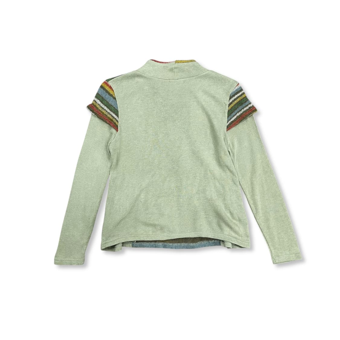 Cap Sleeve Striped Knit Top 상품이미지5