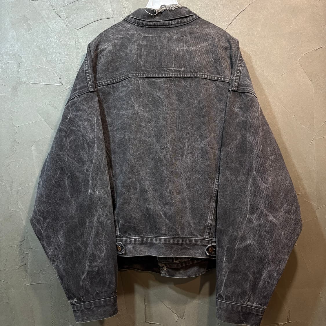 [XL] LEVI's 리바이스 90‘s 빈티지 흑청 데님 자켓 상품이미지4