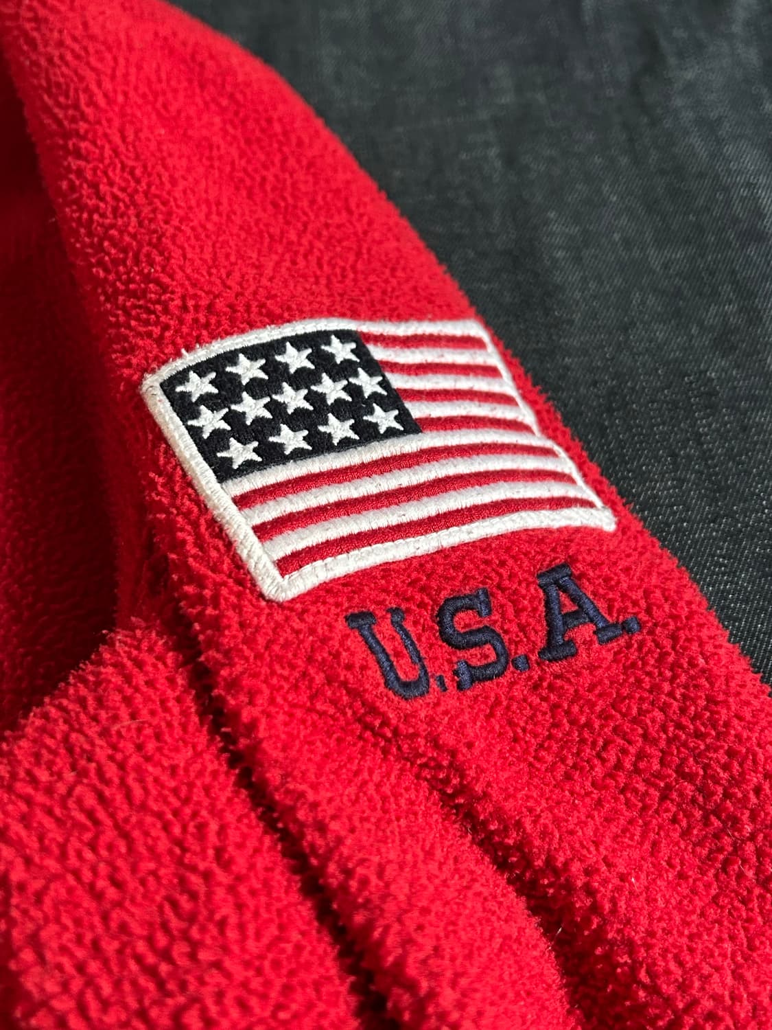 폴로랄프로렌 스펠 아웃 아치 로고 쿼터집 풀오버 플리스 상품이미지3