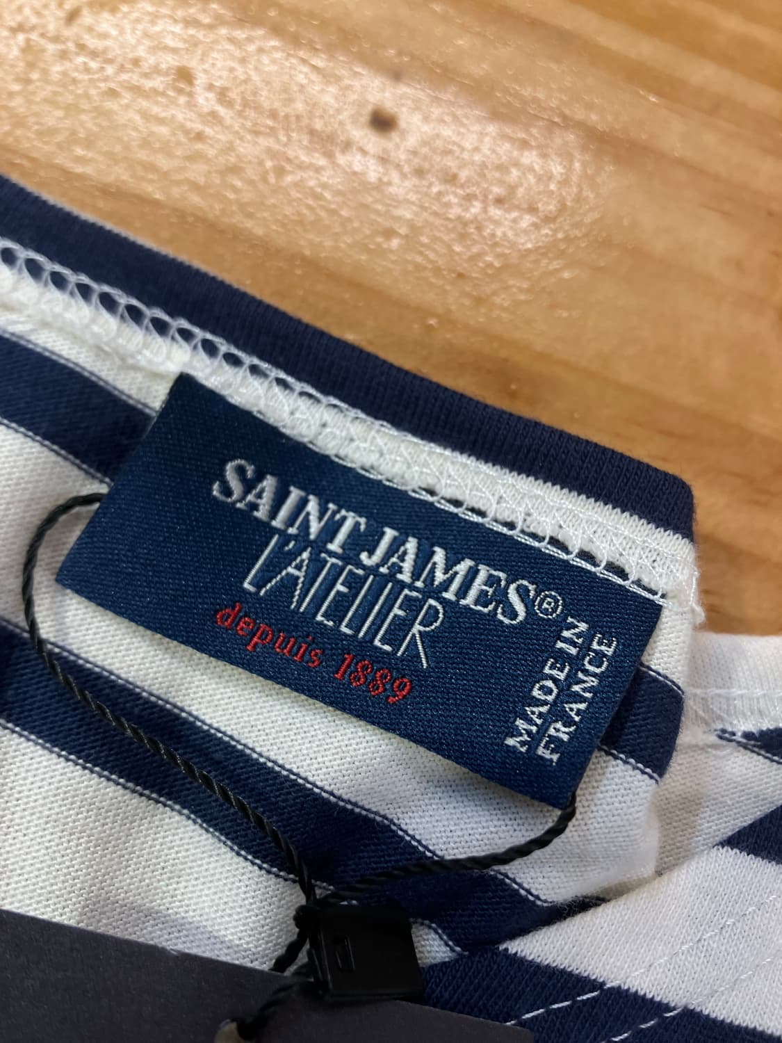 세인트제임스 길도 스트라이프 롱슬리브 화이트 네이비 #csz2227 상품이미지4