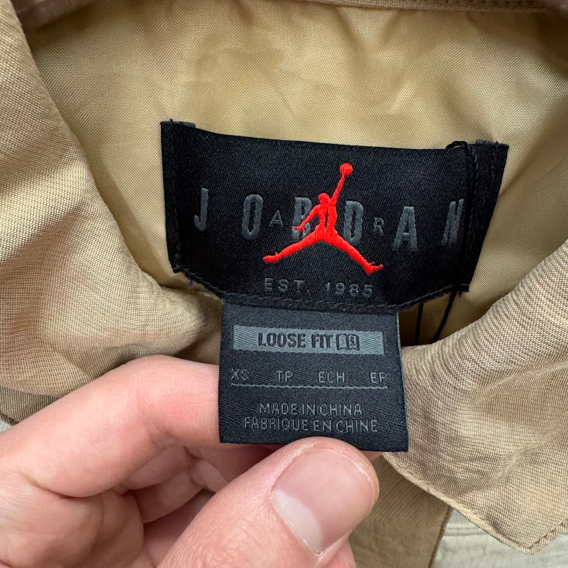 나이키 조던 엔지니어드 우븐 배색 자켓 베이지 아이보리 상품이미지5