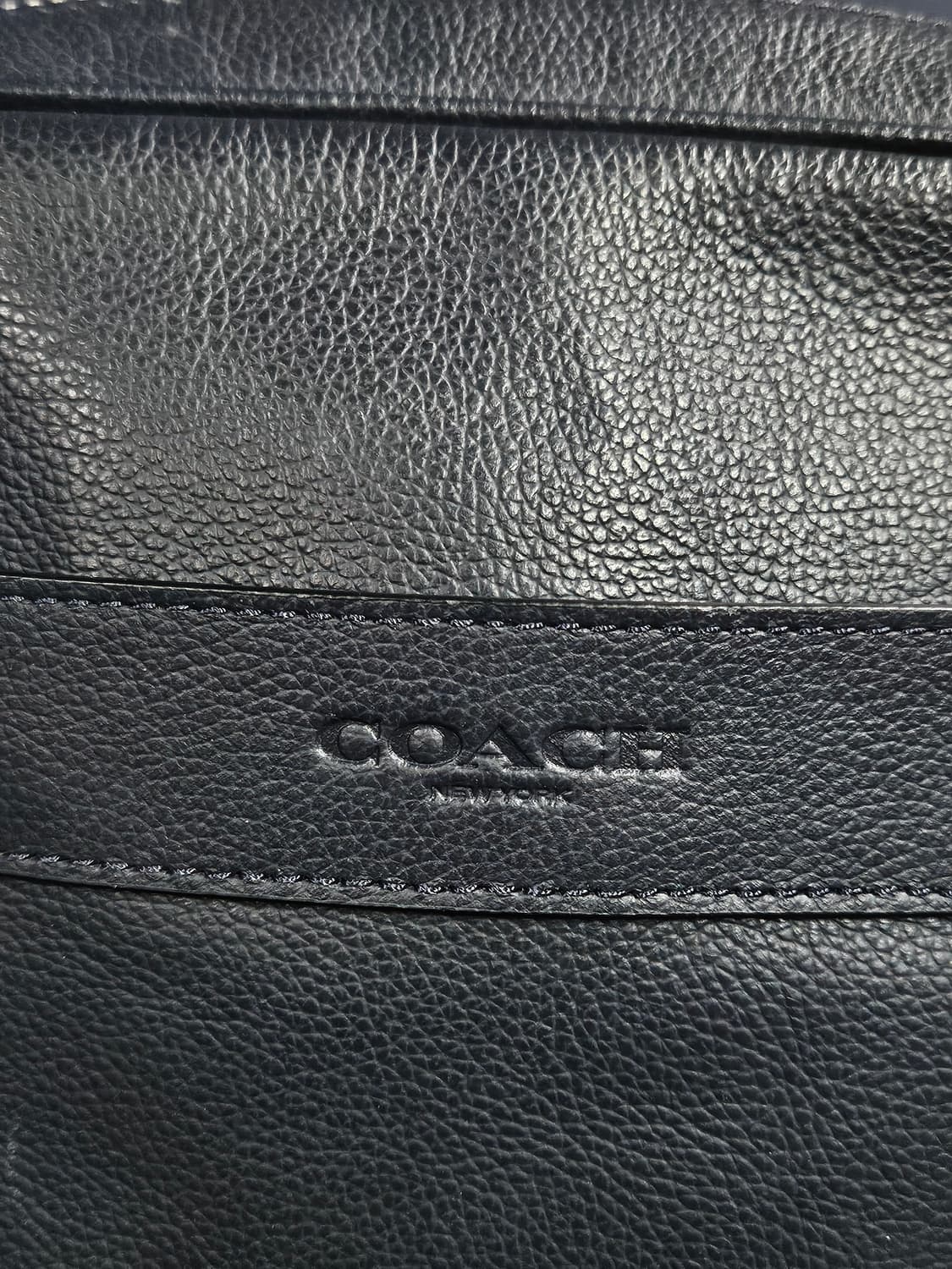 코치 네이비 남성 가죽 크로스백  상품이미지9