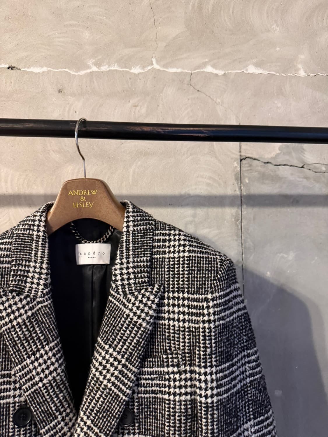 산드로 더블 브레스티드 코트 슬림100 상품이미지5