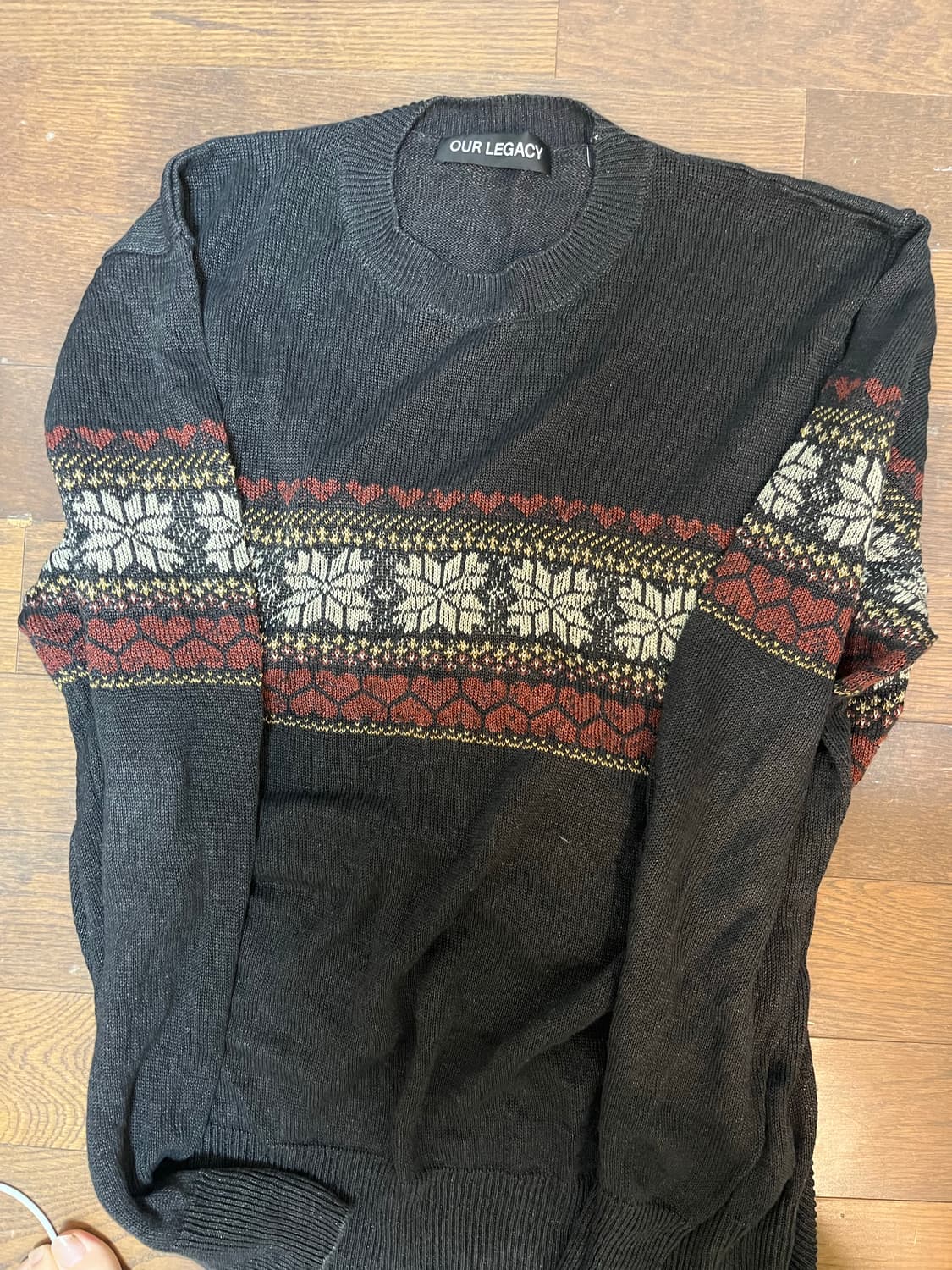 아워레가시 베이스 페어아일 헴프니트 52사이즈 상품이미지2