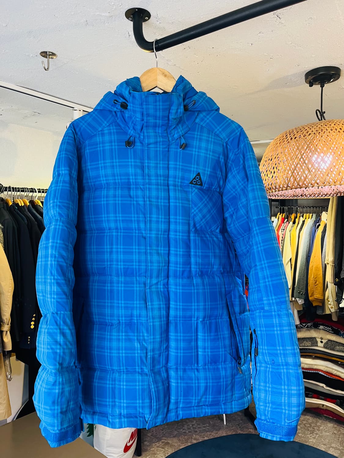 나이키 ACG 구스다운 패딩 재킷 블루 플래드 상품이미지1