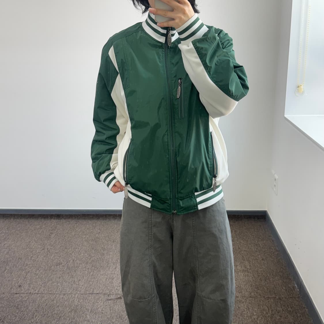 Von Dutch 본더치 다크그린 아노락 야구 점퍼 상품이미지1