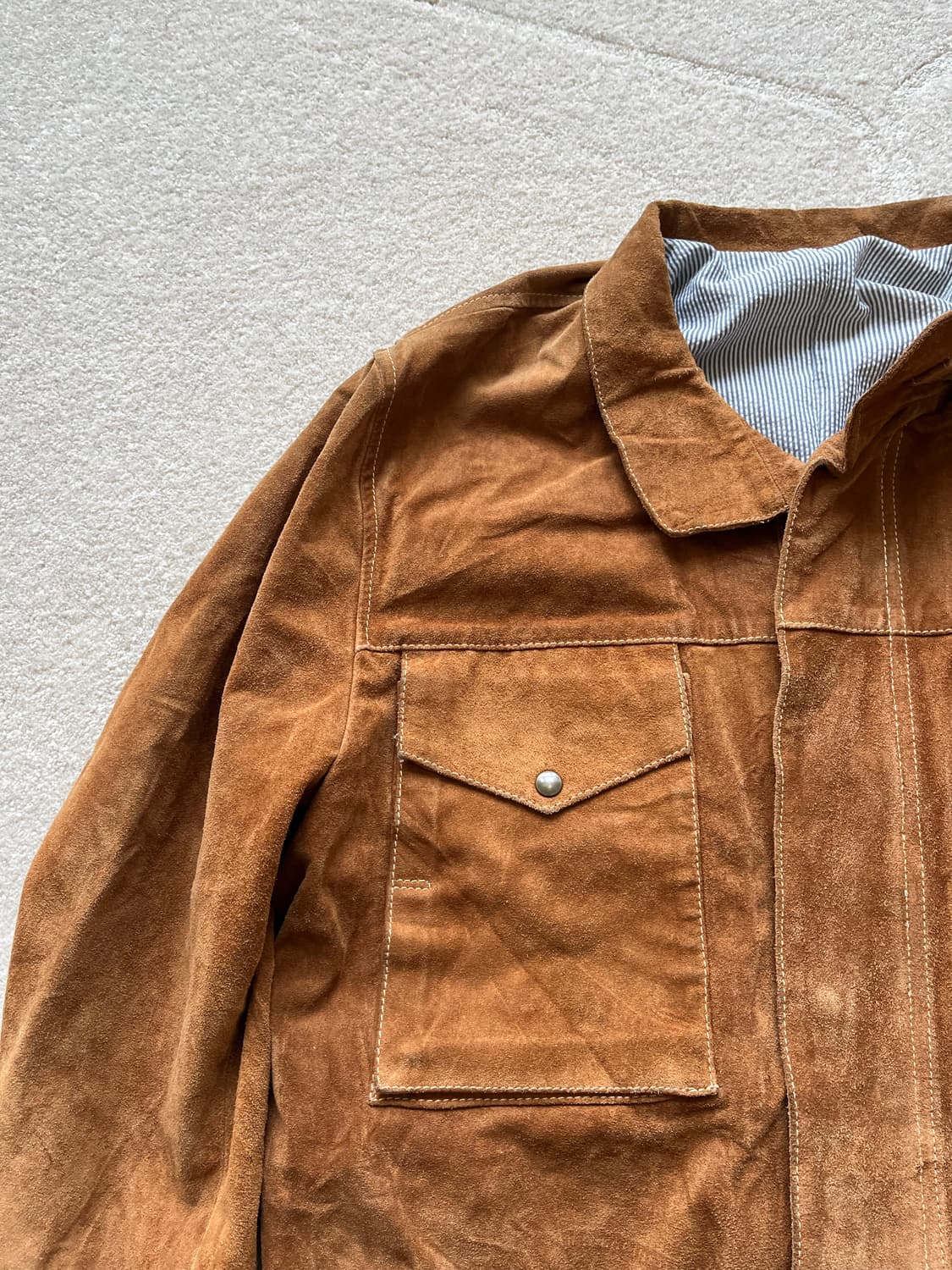 유로 Vera Pelle 스웨이드 레더 자켓 (105) 상품이미지5