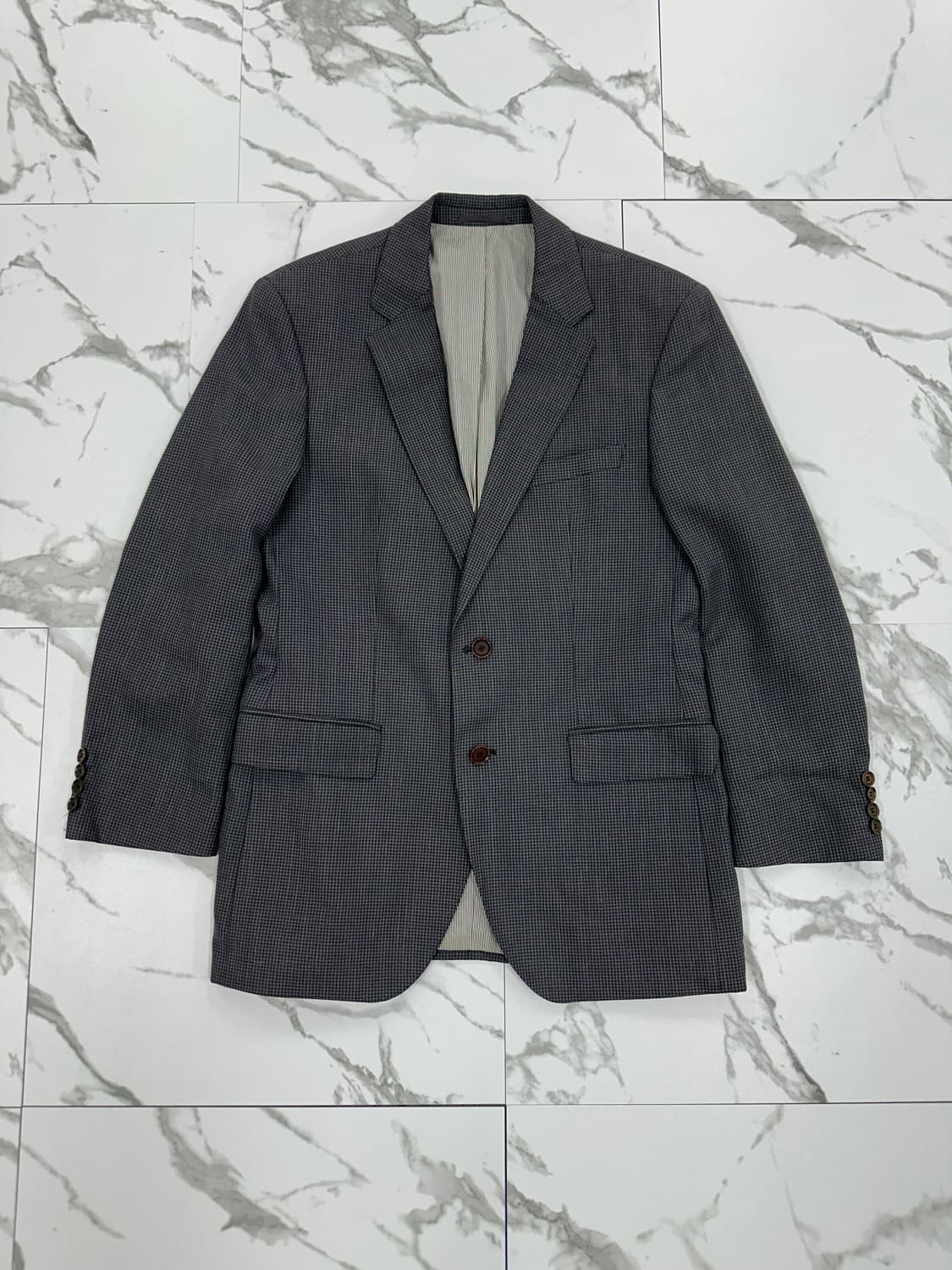 휴고보스 체크 투버튼 블레이저 상품이미지1