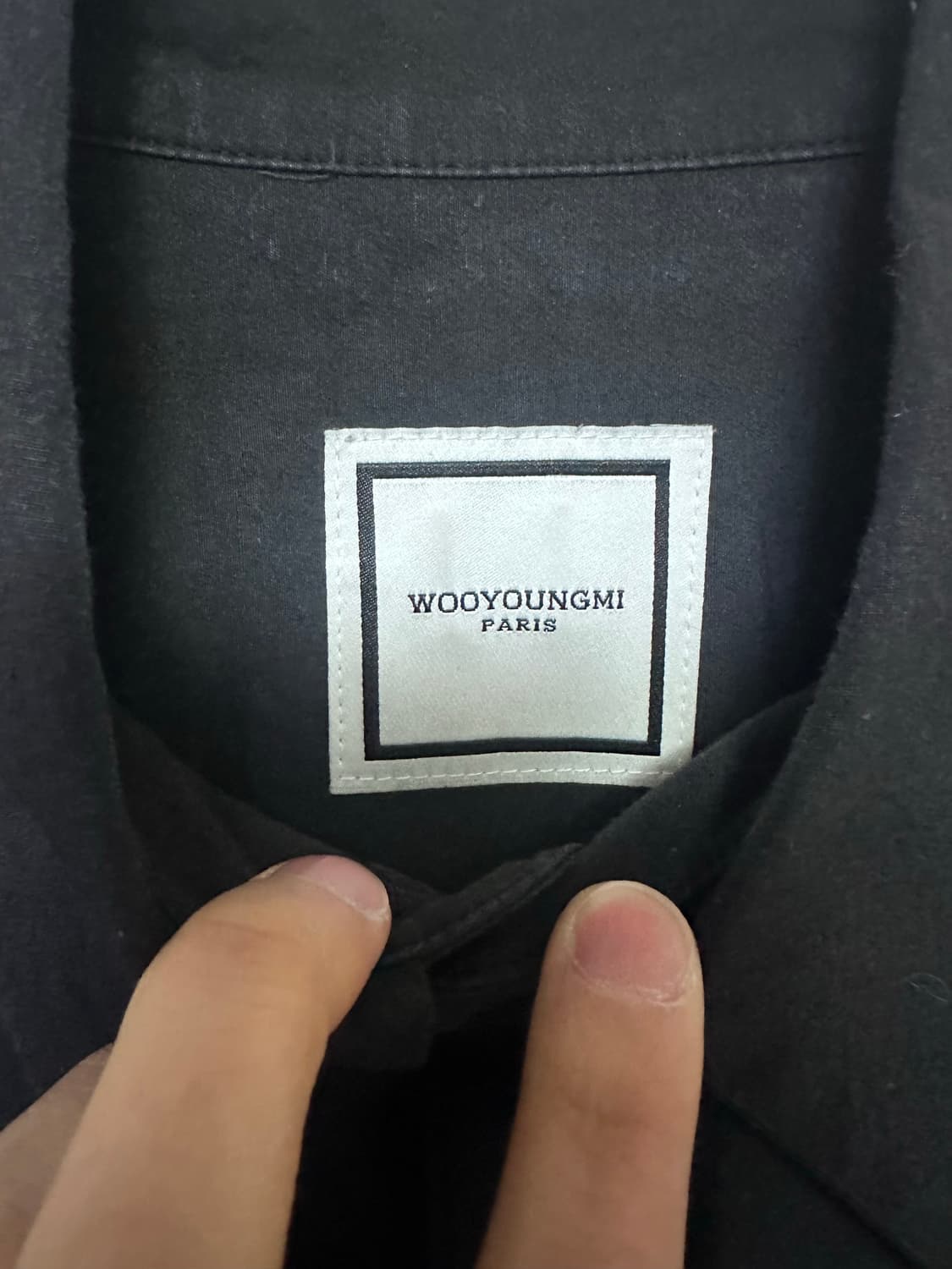 우영미 코튼 블랙 셔츠 상품이미지5