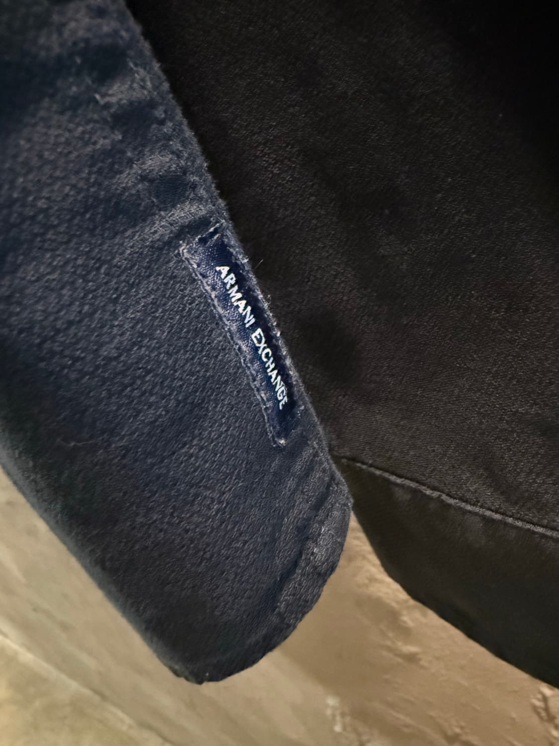 M 알마니익스체인지 ARMANI 슬림핏 베이직 셔츠 네이비 상품이미지5