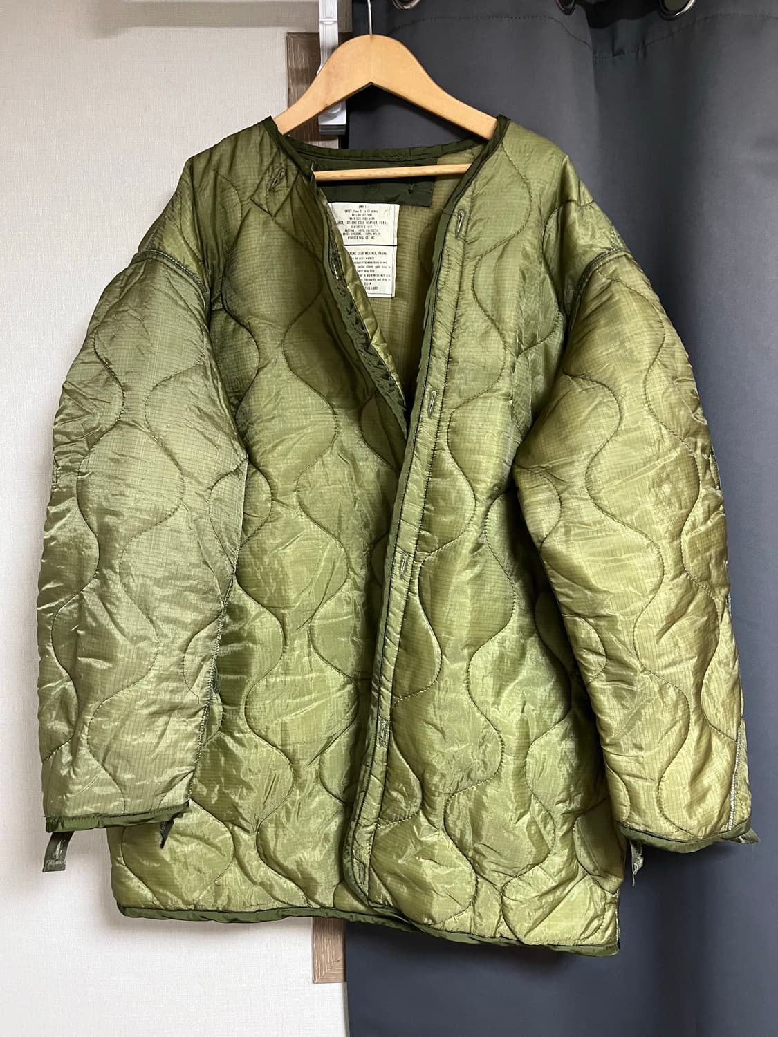 M65 피쉬테일 파카 오리지널 개파카 S 데드스탁 풀세트 상품이미지6