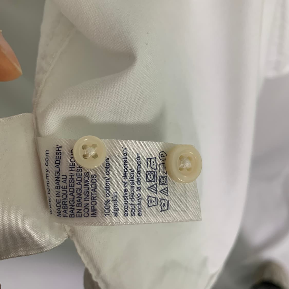 타미힐피거 빈티지 스탠다드 반팔 셔츠 화이트 남성 XL 상품이미지8