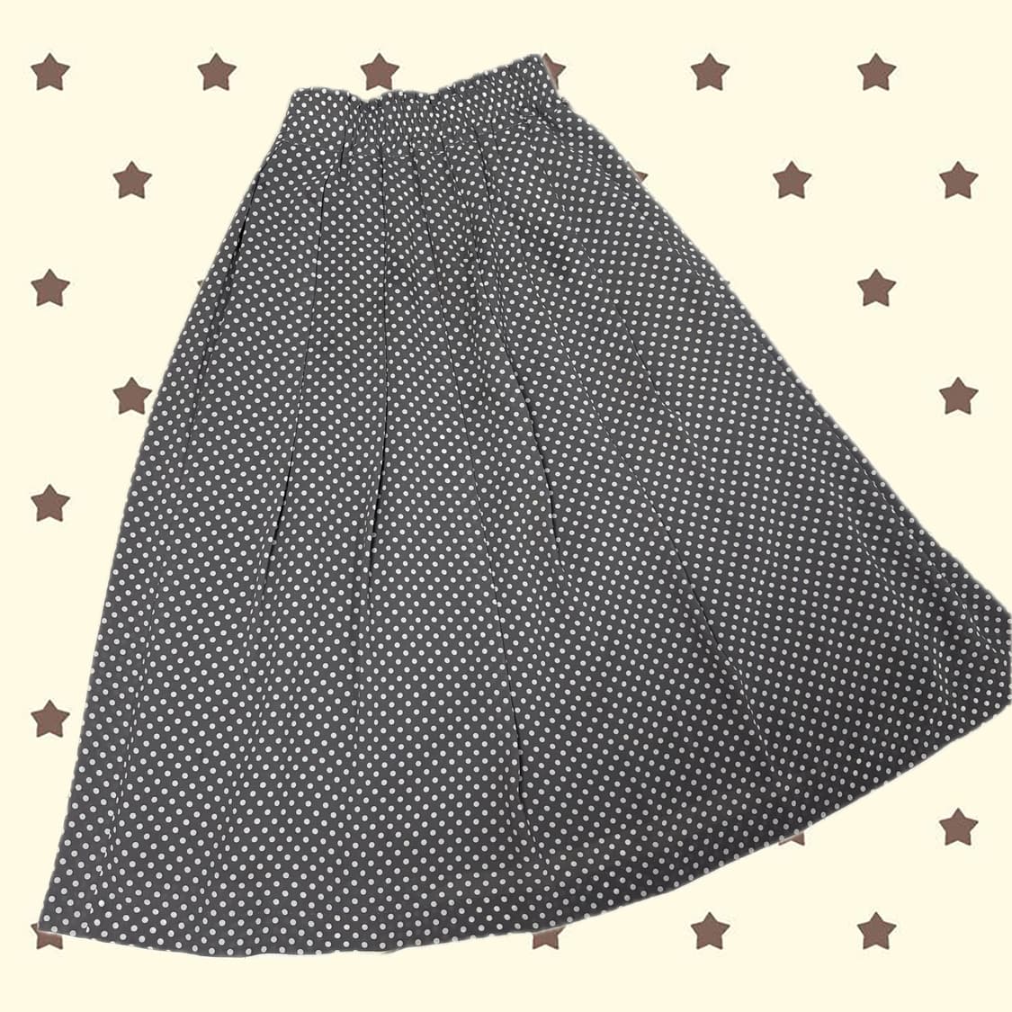 그레이 도트 롱스커트 상품이미지1