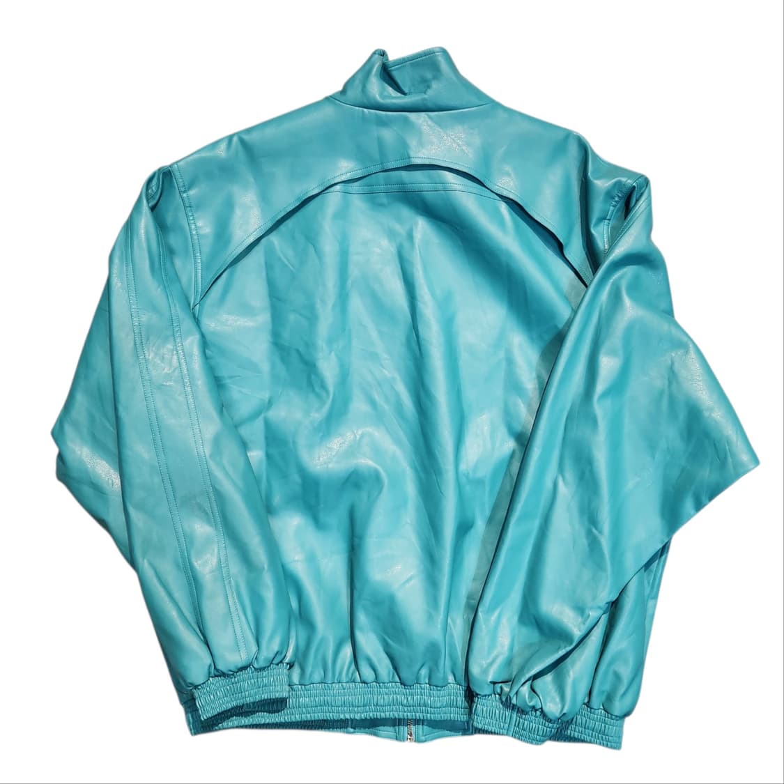 HAUTE COUTURE 에메랄드 가죽 블루종 자켓 (L) 상품이미지2