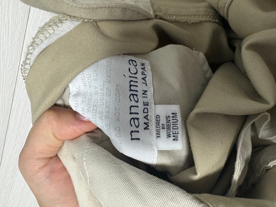 나나미카 와이드치노 카키wm 상품이미지4