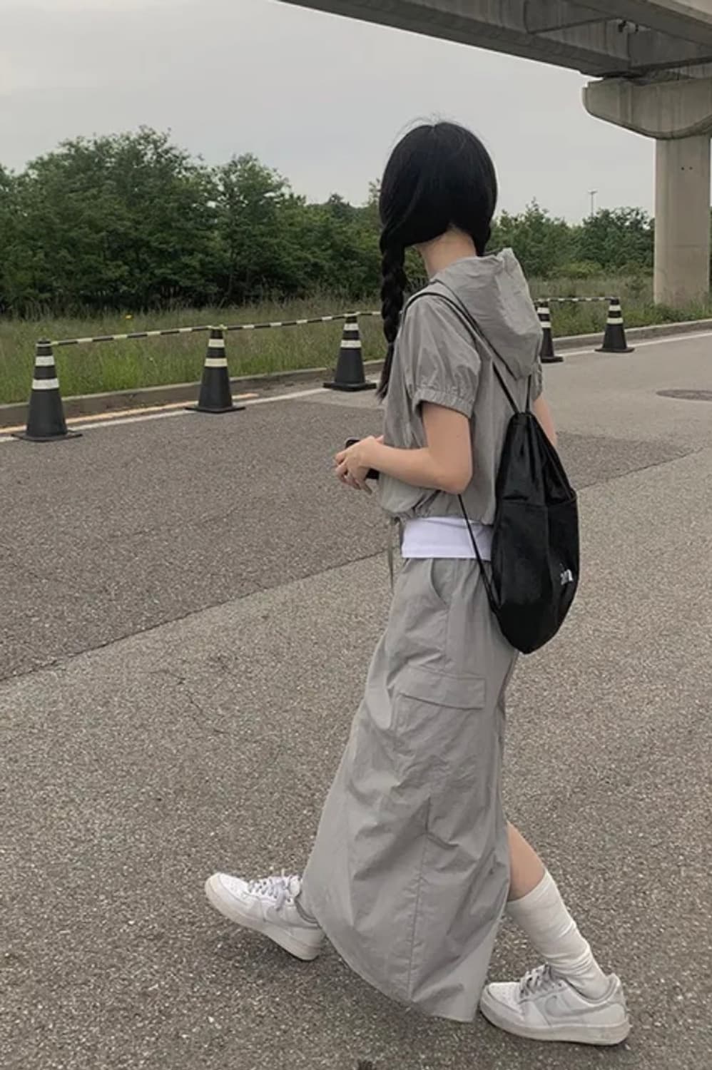 애니원모어 나일론 후드 조끼 자켓 상품이미지6