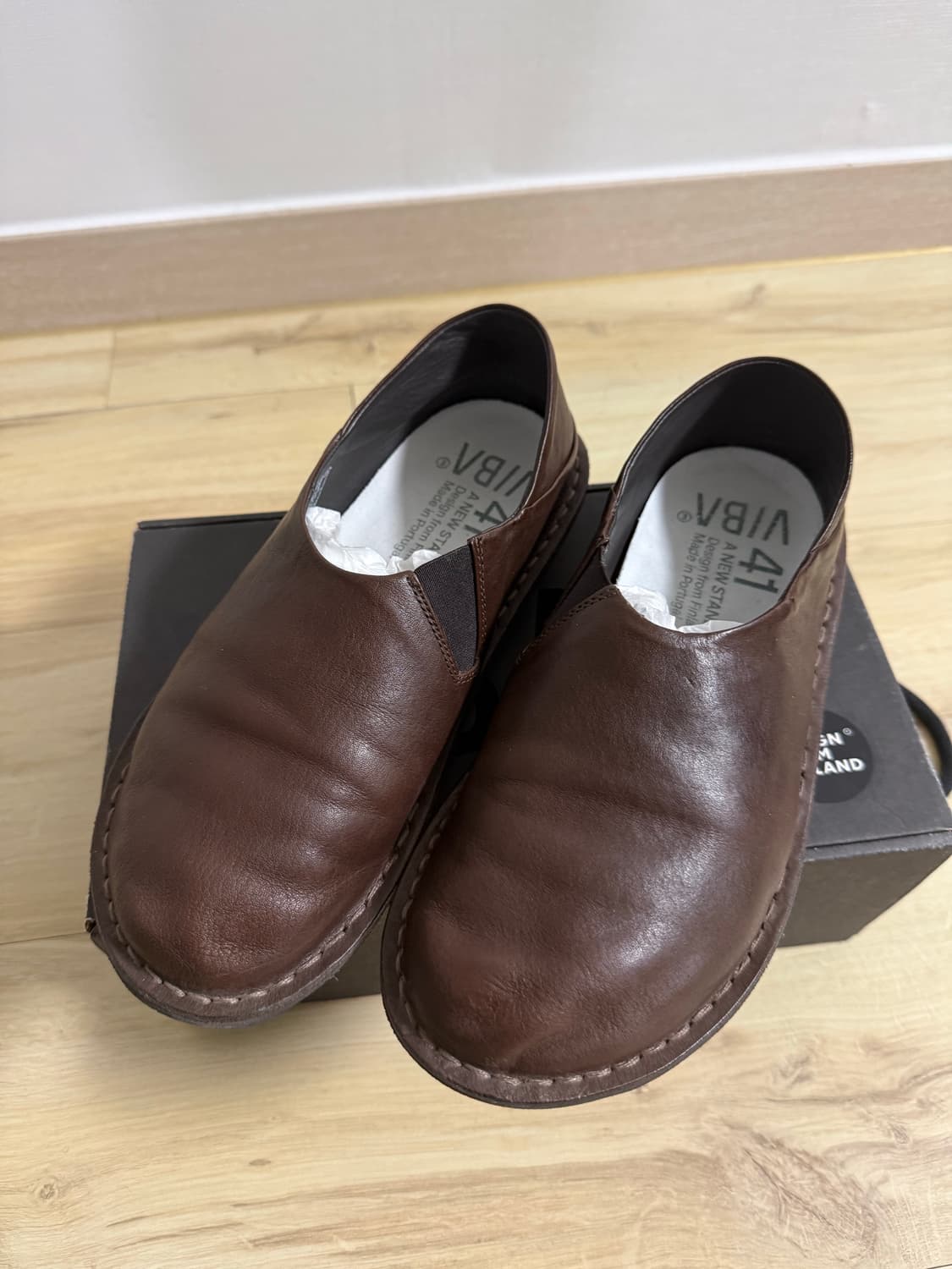 비바 주마 레더 41사이즈 코코아브라운 상품이미지1