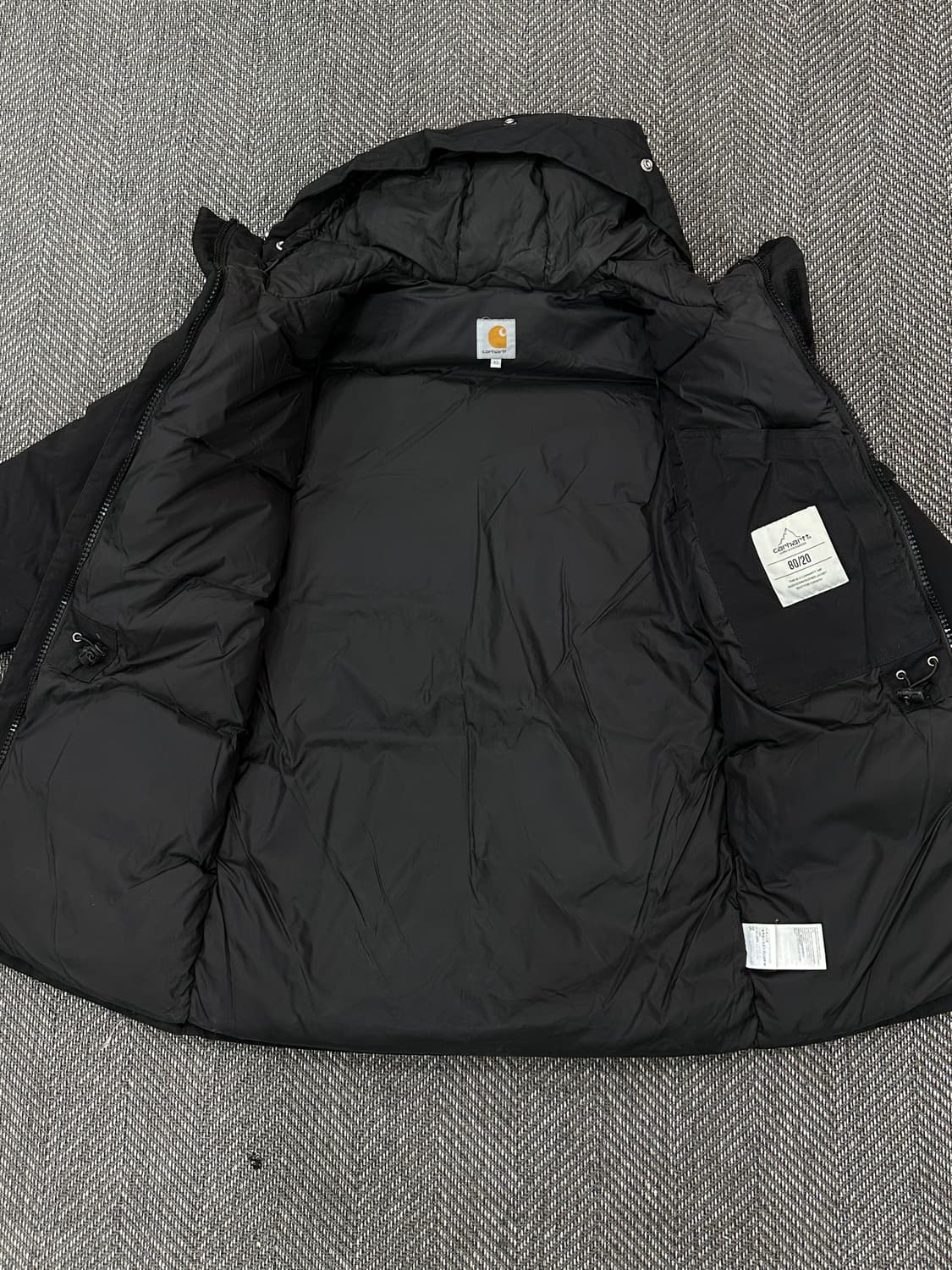 칼하트 WIP 봄버 자켓 파카 블랙 상품이미지7