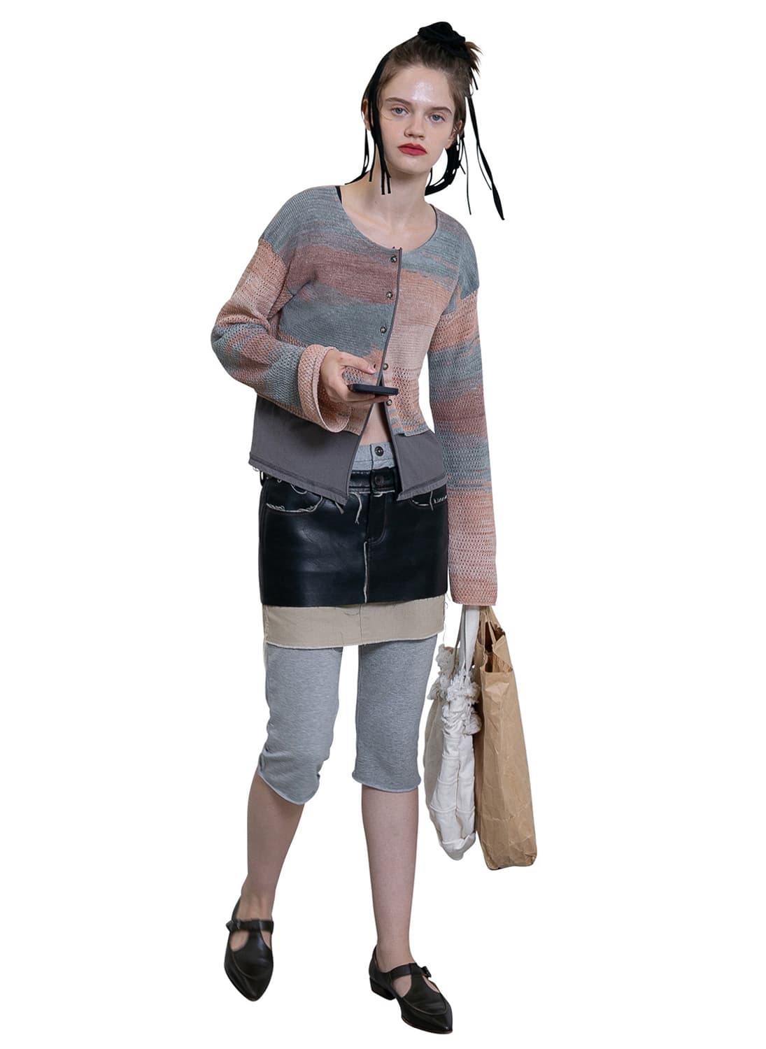 [F]퍼버즈 26ss 더블 레이어드 가디건/베이지 상품이미지4