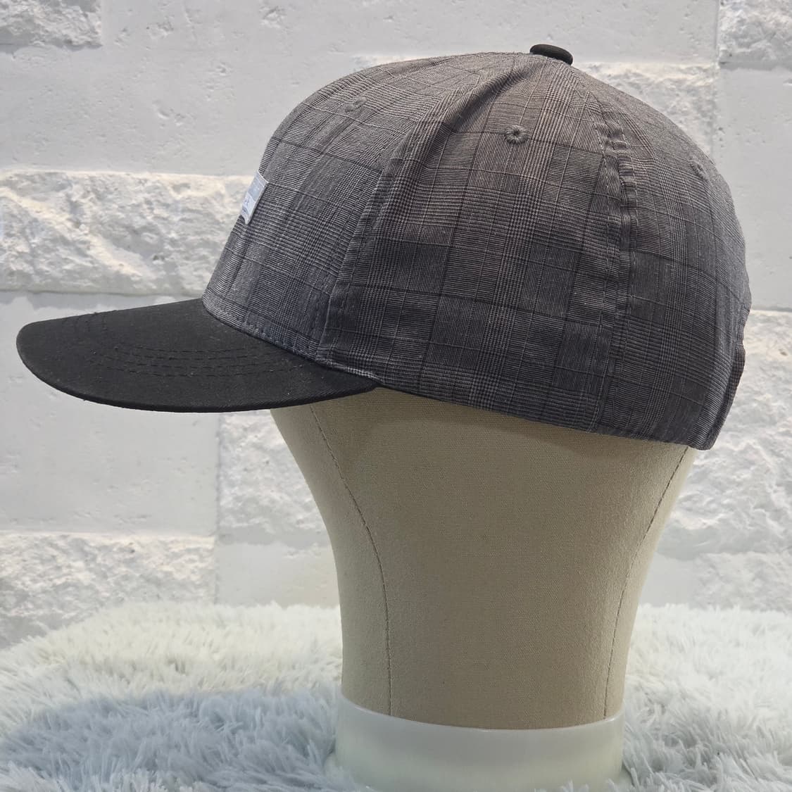 L5-7:질바이질스튜어트 체크 블랙 플랫캡 (57-59) 상품이미지2