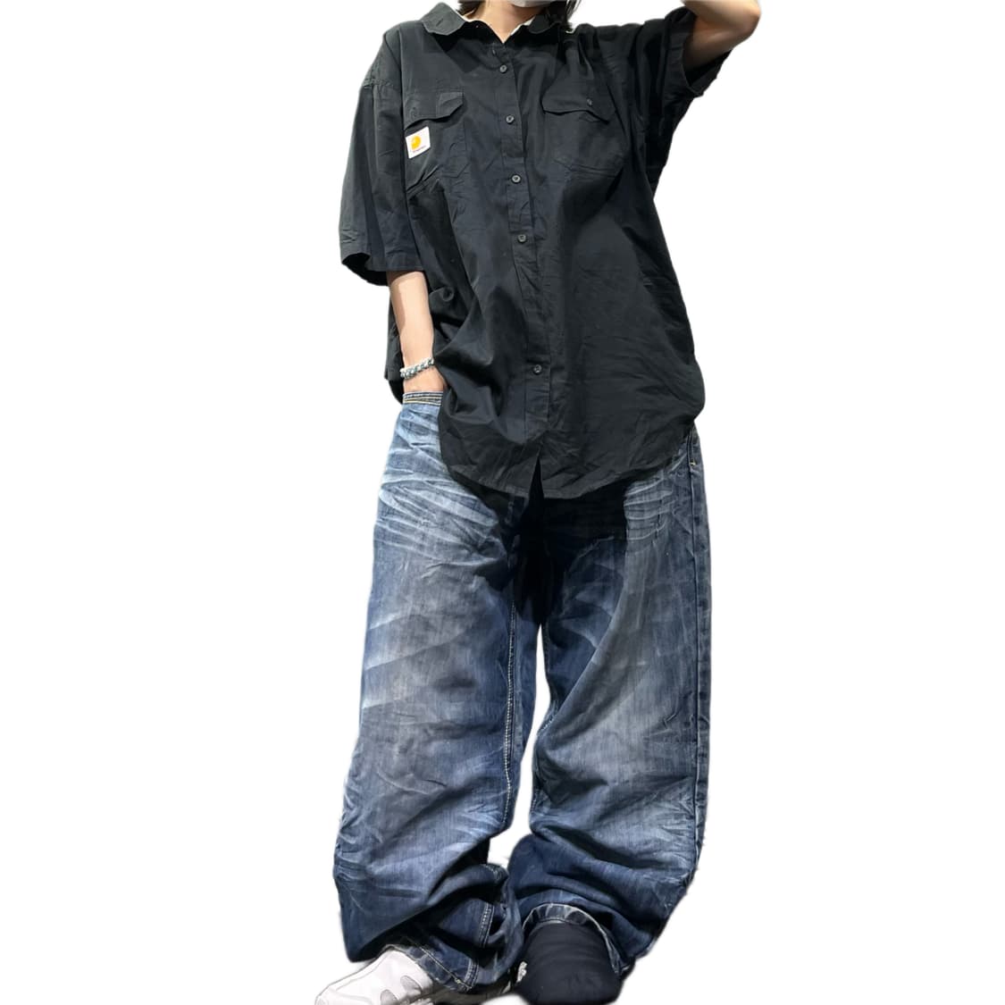 cat washing scratch denim 상품이미지3