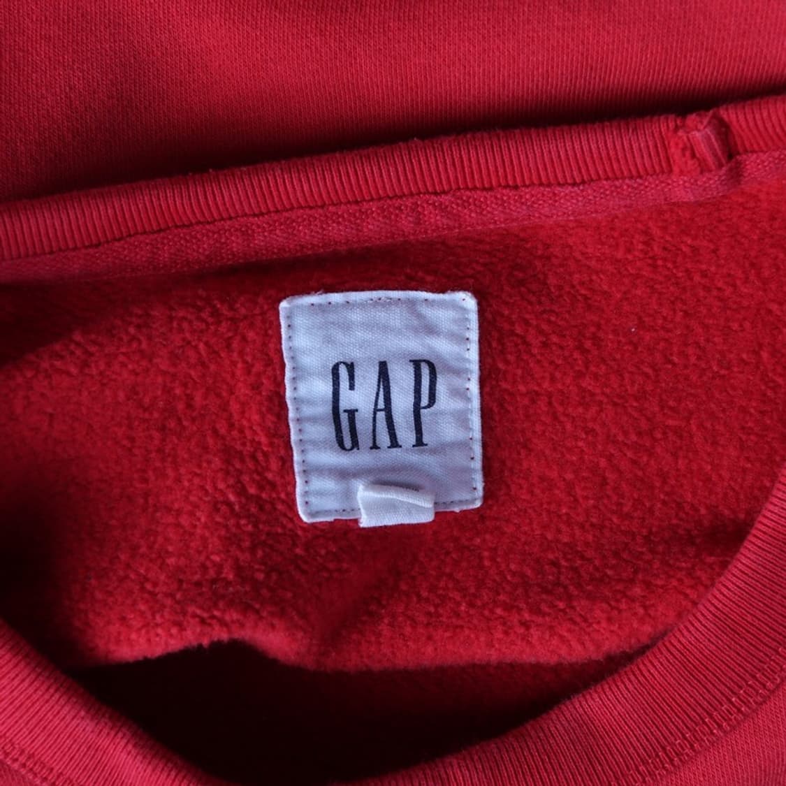 GAP 로고 레드 루즈핏 맨투맨 XL 상품이미지5